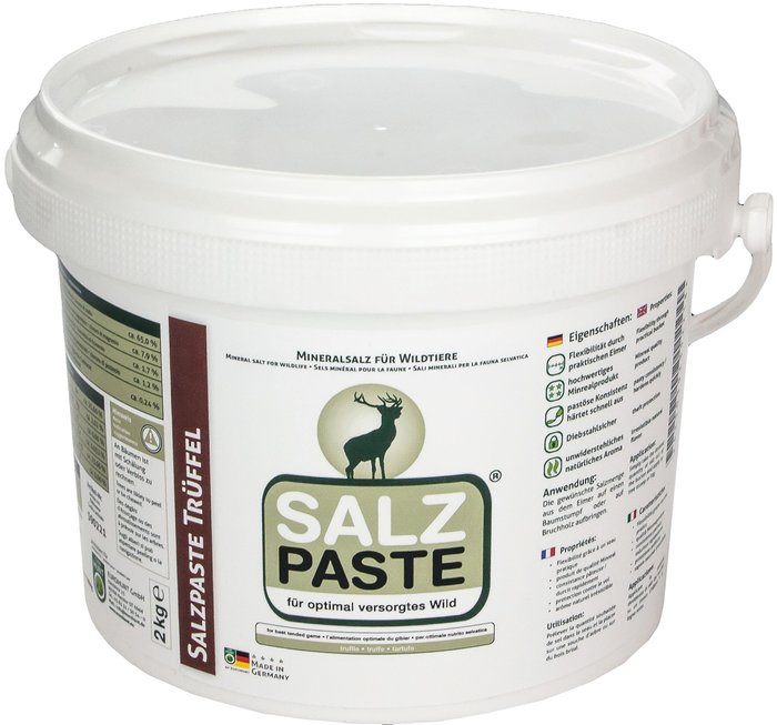 Eurohunt Salzpaste für Wildtiere - Mineralienreich, Einfach Anzubringen, Diebstahlsicher