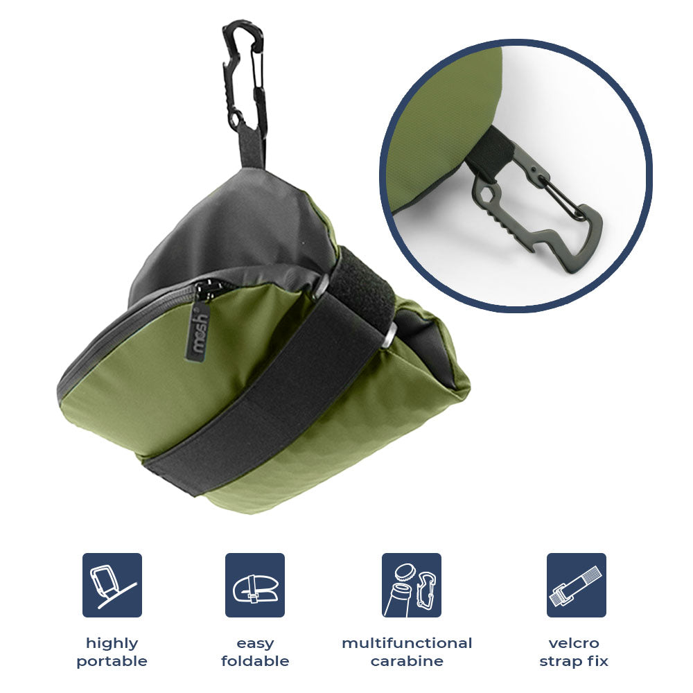 Kamper Outdoor Sitzkissen Grün mit Gelkern: Wasserdicht, Ergonomisch für Jagd & Camping