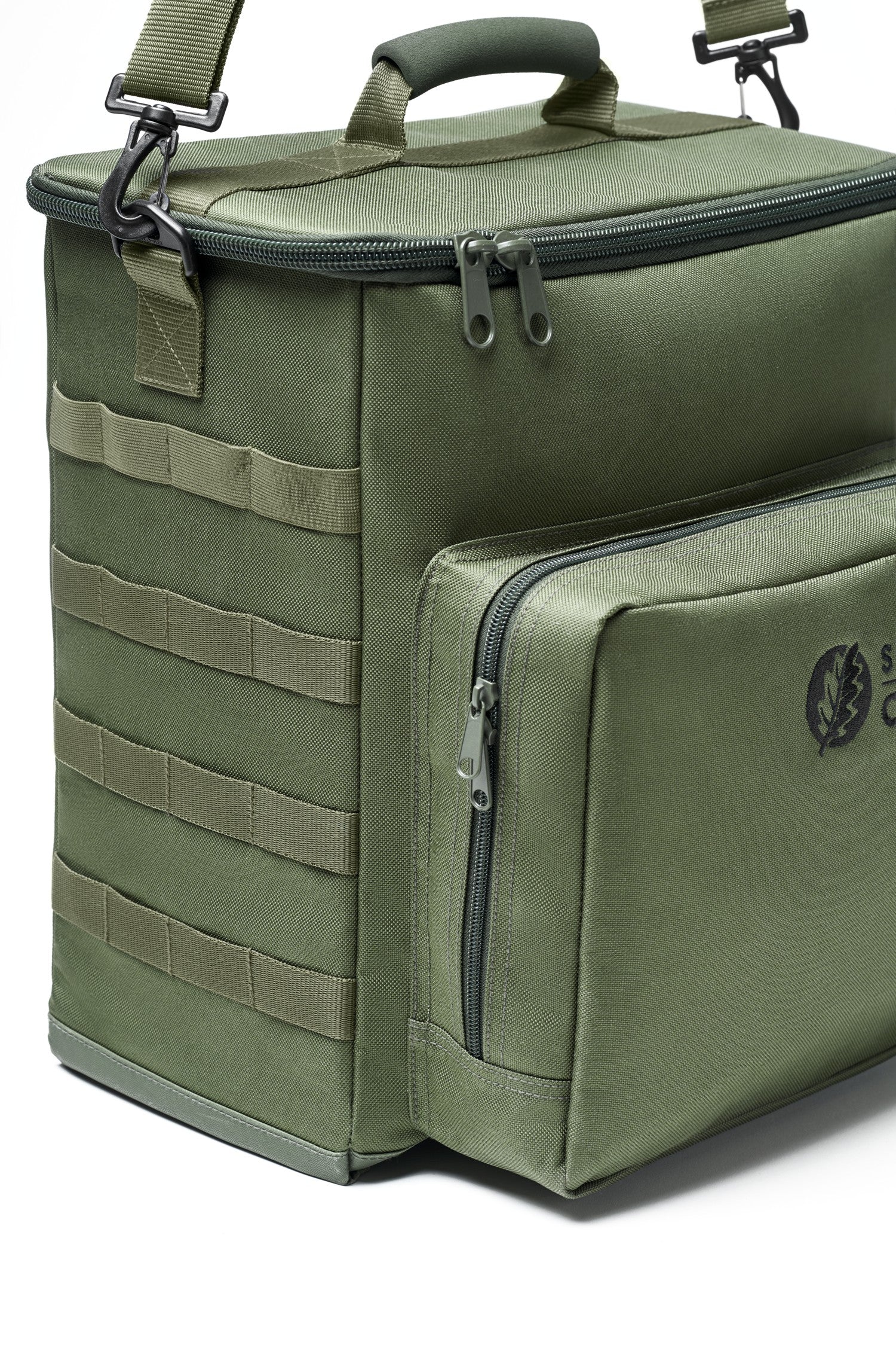 Seven Oaks Robuste Outdoor-Heizung Transporttasche Grün mit MOLLE-System