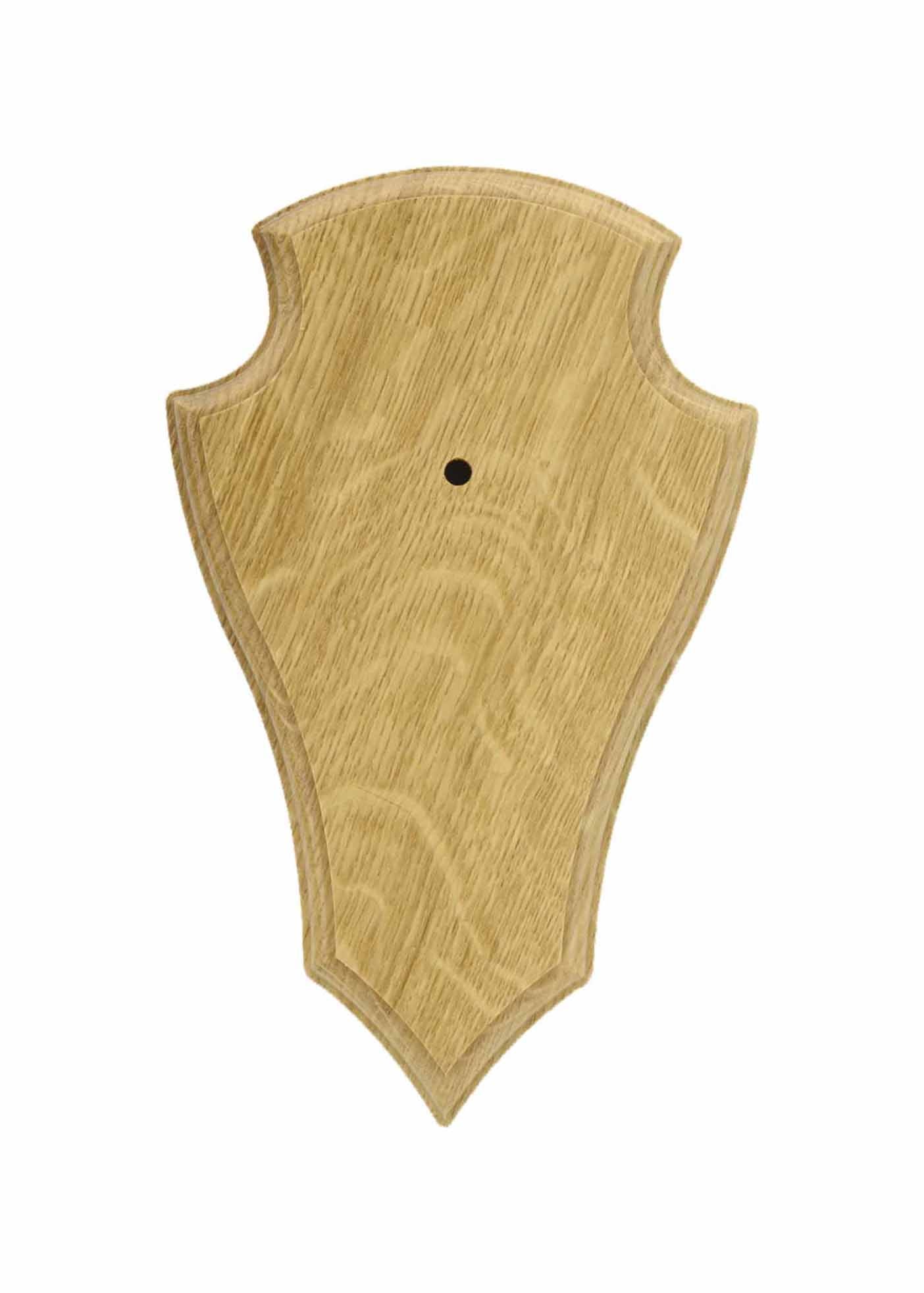 Rehbockbrett Eiche hell 19x12cm Trophäenschild 10er Set mit Klammern