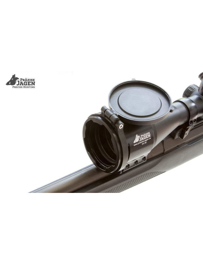 Lautloses Flip-Cover Klein für Zielfernrohr, Ø61mm Klemmhülsen, Staub- & Feuchtigkeitsschutz