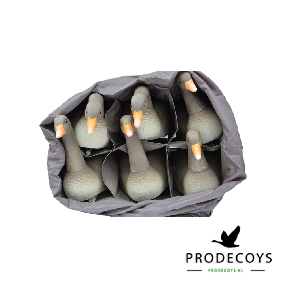 Lebensechte Graugans Lockvögel Schwimmer Vollkörper Set 6 Stück für die Jagd