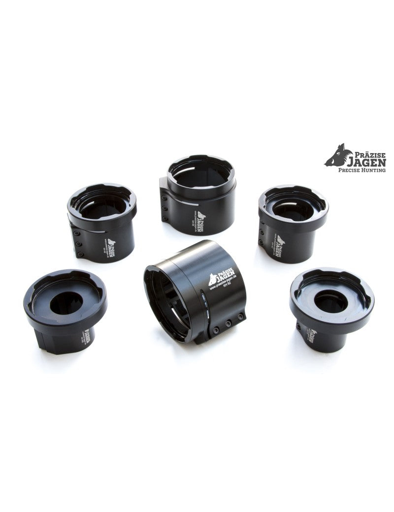 Präzise Jagen Klemmhülse 62mm Multiadapter für Zielfernrohr & Vorsatzgerät Montage