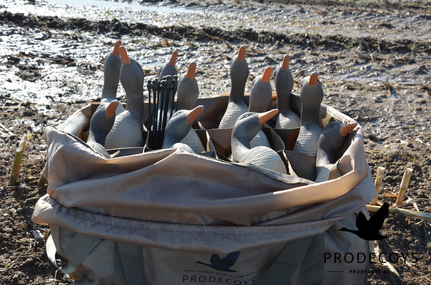 Prodecoys 12-Slot Vollkörper Gänselockvogel Tragetasche – Optimaler Schutz für 12 Lockvögel