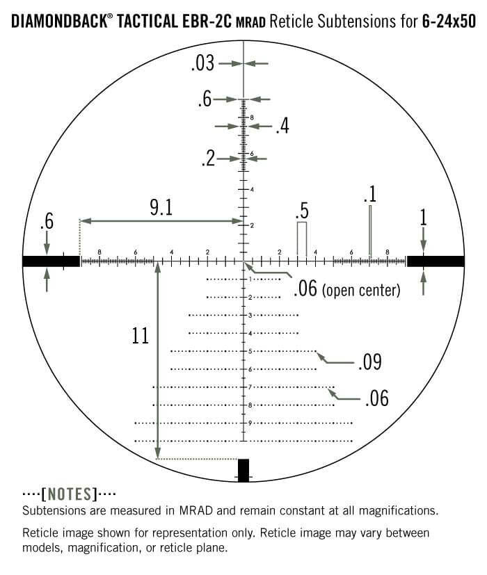 Vortex Diamondback Tactical 6-24x50 FFP MRAD Zielfernrohr