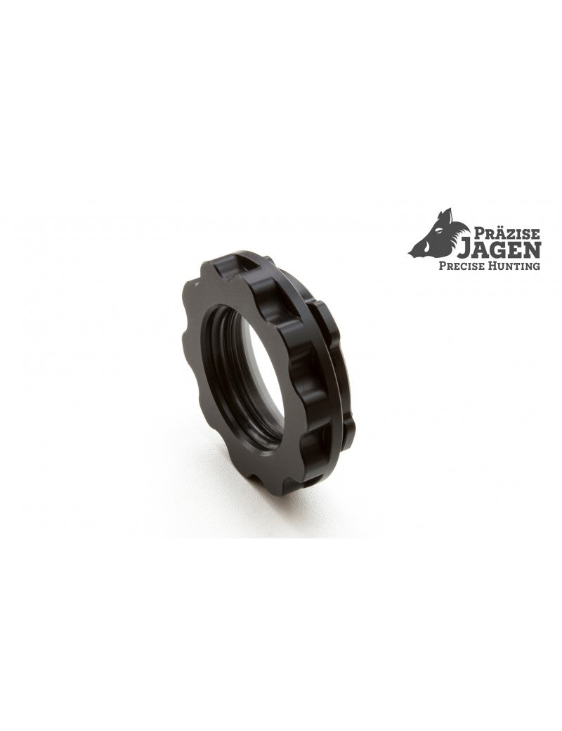 Robuste Schutz-Verschlusskappe Groß mit Mineralglas für Klemmhülsen ab Ø62