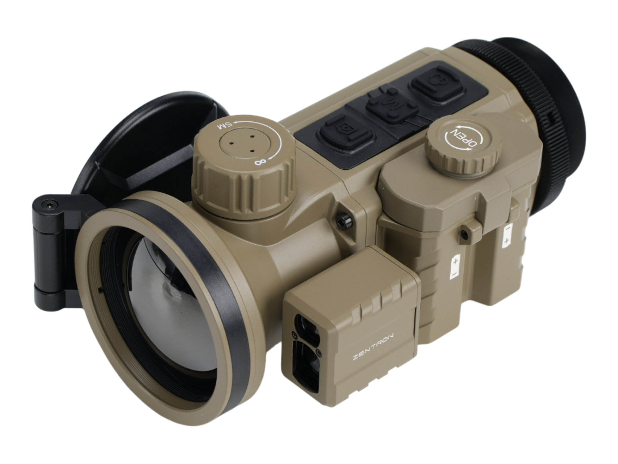 ZENTRON C50R TAN Hochleistungs-Wärmebild-Vorsatzgerät mit Präzisions-Laser-Entfernungsmesser
