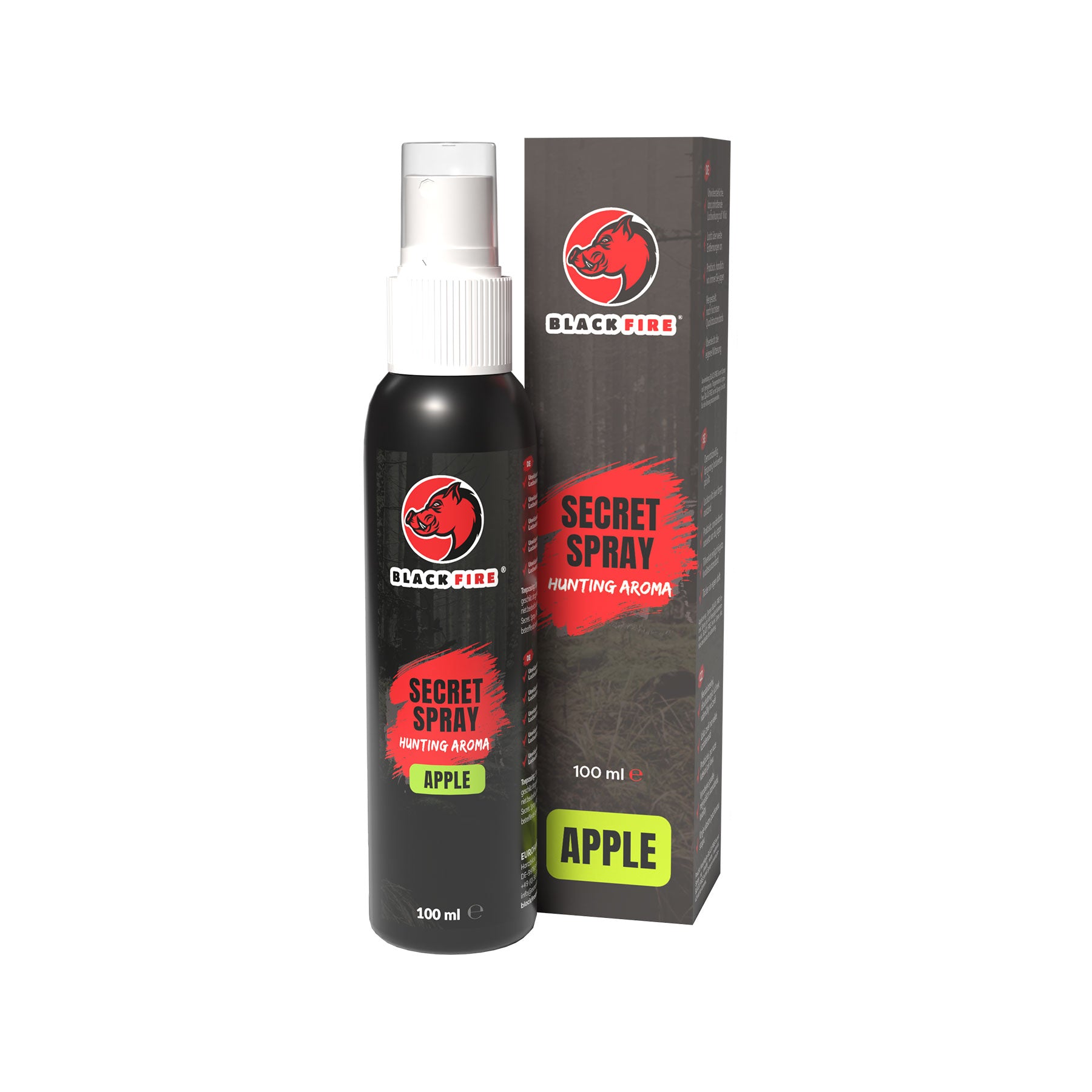 BLACK FIRE Secret Spray Apfel 100 ml Lockmittel für Schwarzwild