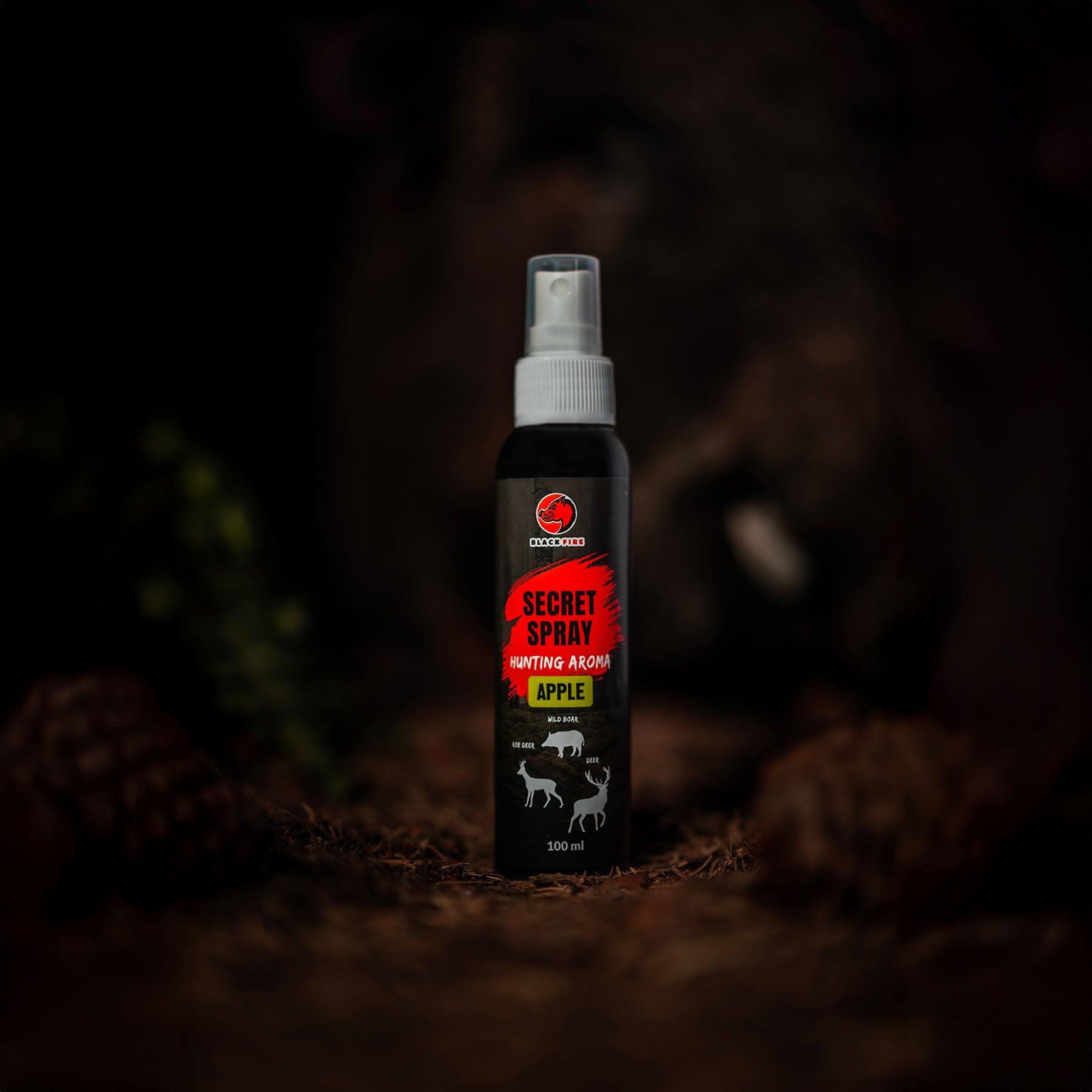 BLACK FIRE Secret Spray Apfel 100 ml Lockmittel für Schwarzwild
