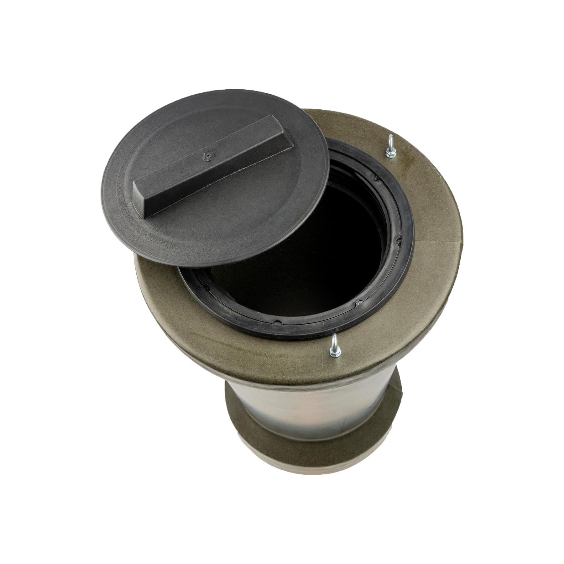 Eurohunt Vorratsbehälter für Futterautomaten 18kg Grün Frostbeständig Schlagzäh