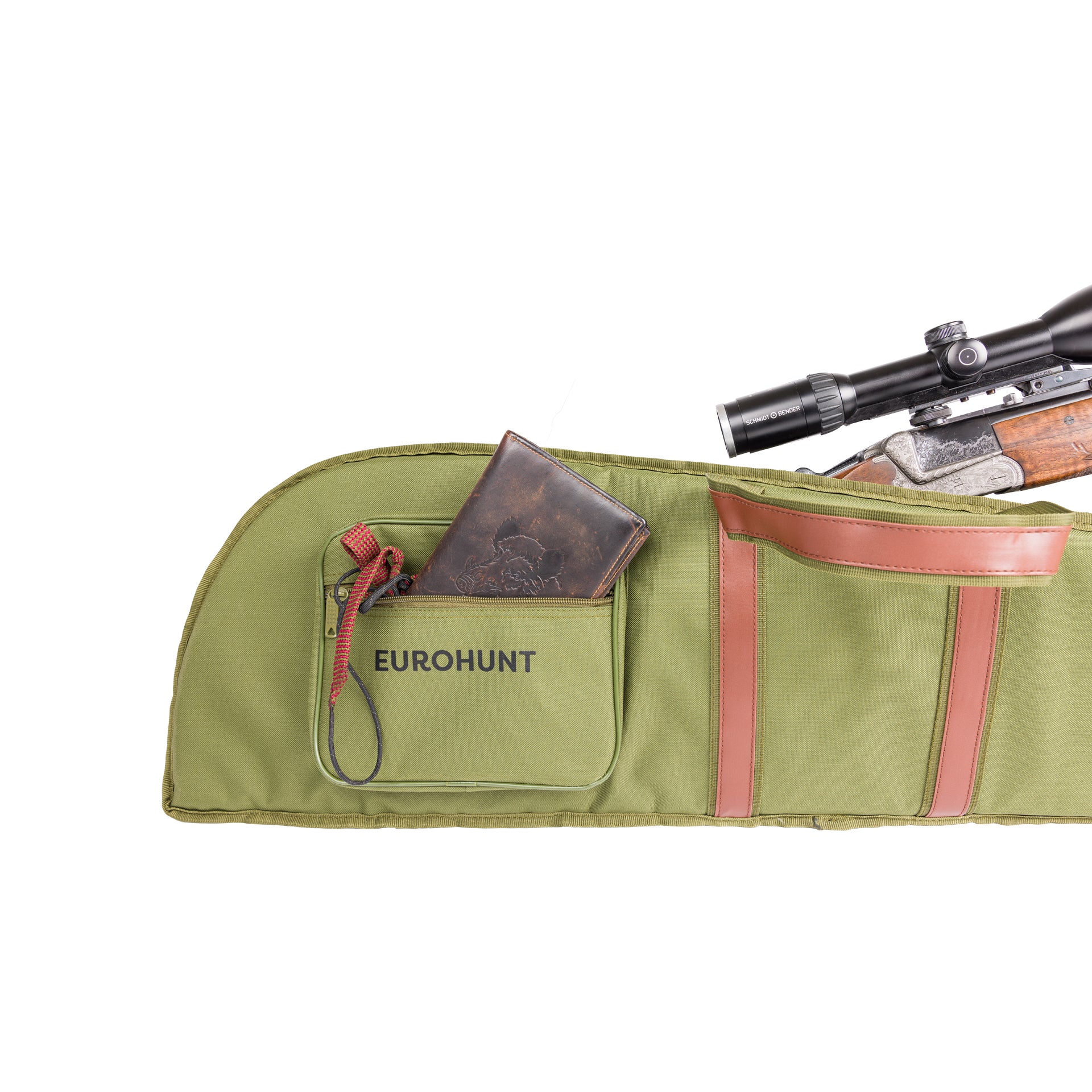 EUROHUNT Qualitätsfutteral 125cm für Langwaffe mit gepolsterter Patronentasche