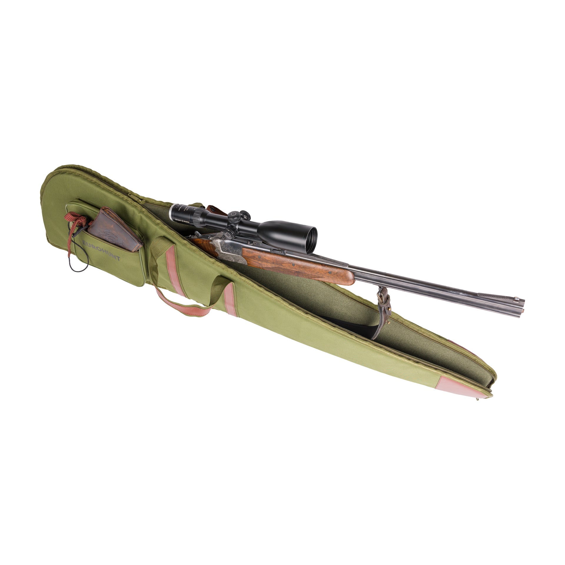 EUROHUNT Qualitätsfutteral 125cm für Langwaffe mit gepolsterter Patronentasche