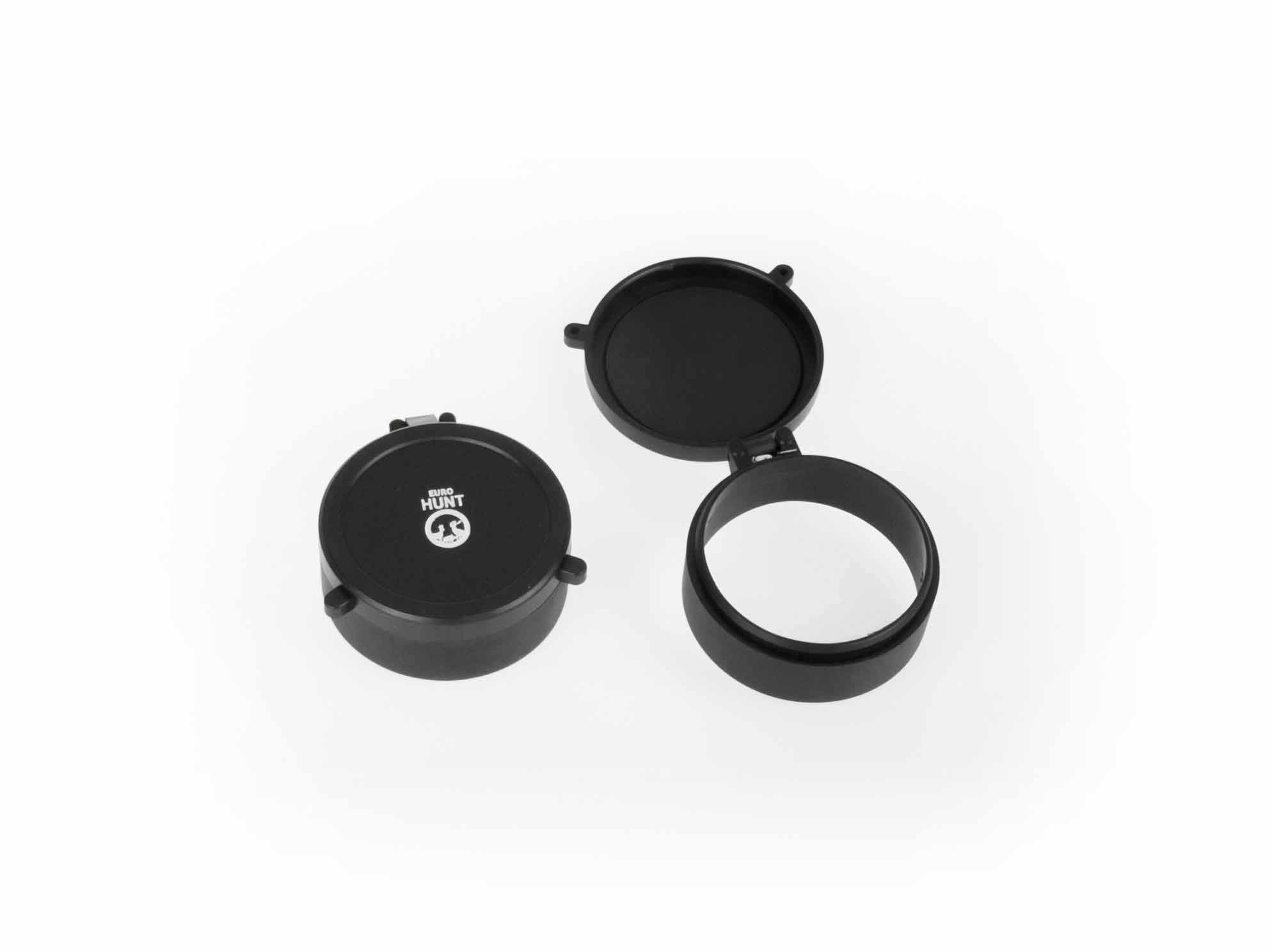 Universeller Objektiv- & Okularschutz, matt schwarz, Federtechnik, Ø 46,8-48,3 mm