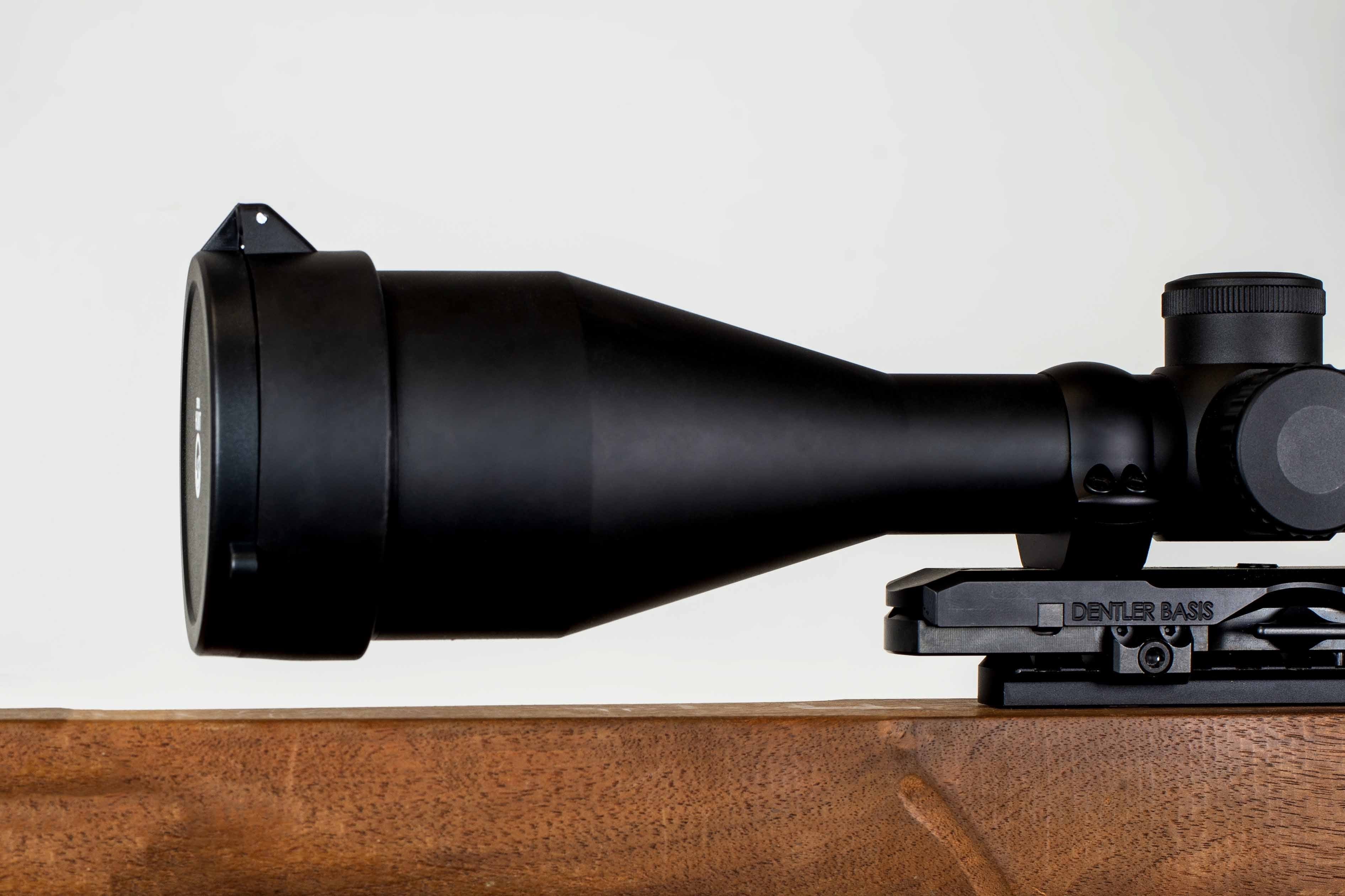 Robuster Objektiv-Okularschutz für Zielfernrohre, 62,0 - 63,5 mm, Federtechnik, matt Schwarz