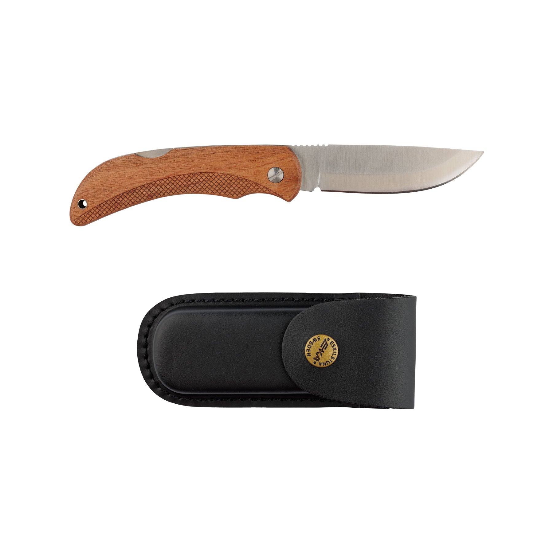EKA Swede 10 Wood Klappmesser mit Bubingaholz-Griff und Sandvik-Klinge