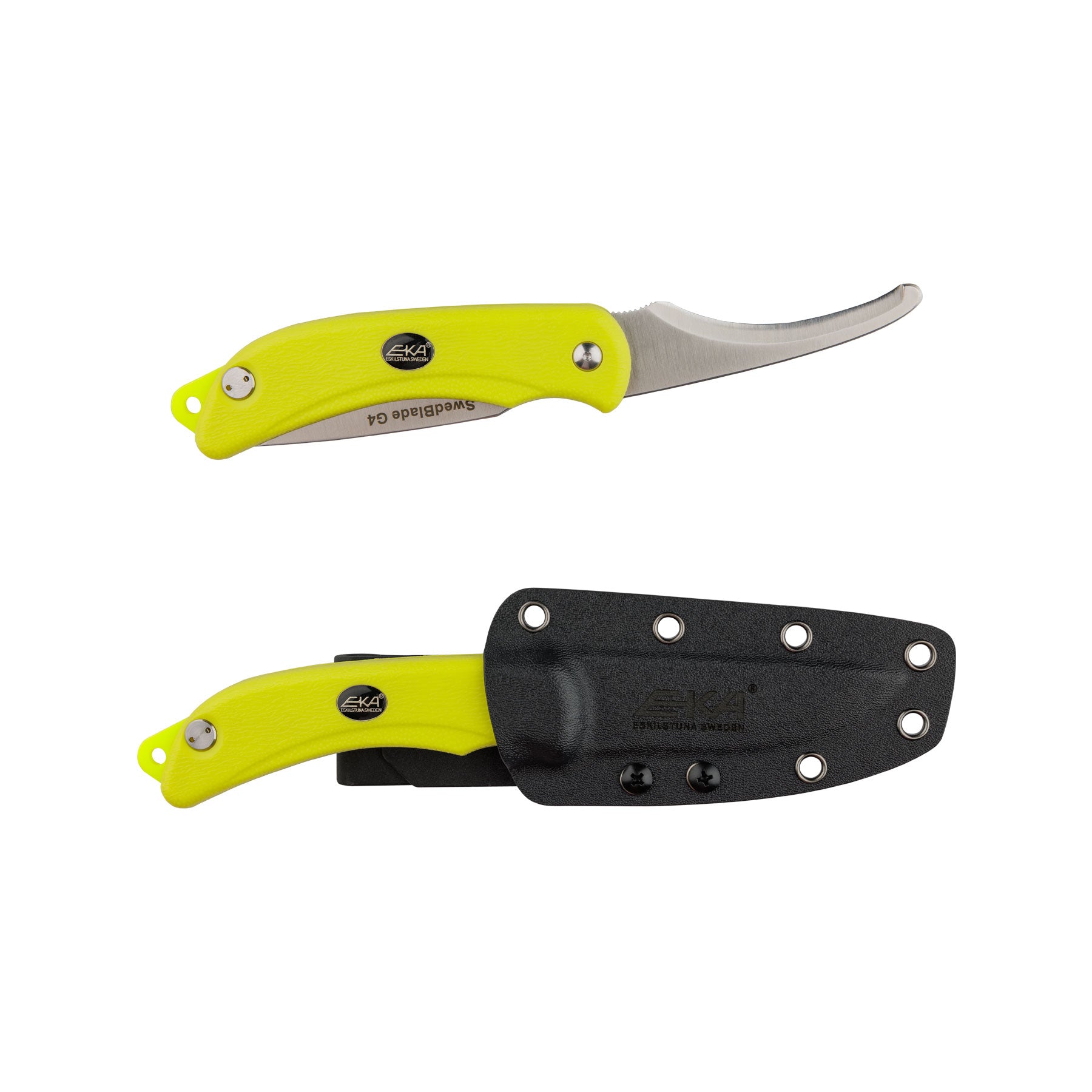 EKA SwedBlade G4 Lime Jagdmesser Sandvik-Stahl Aufbrechklinge Proflex-Griff