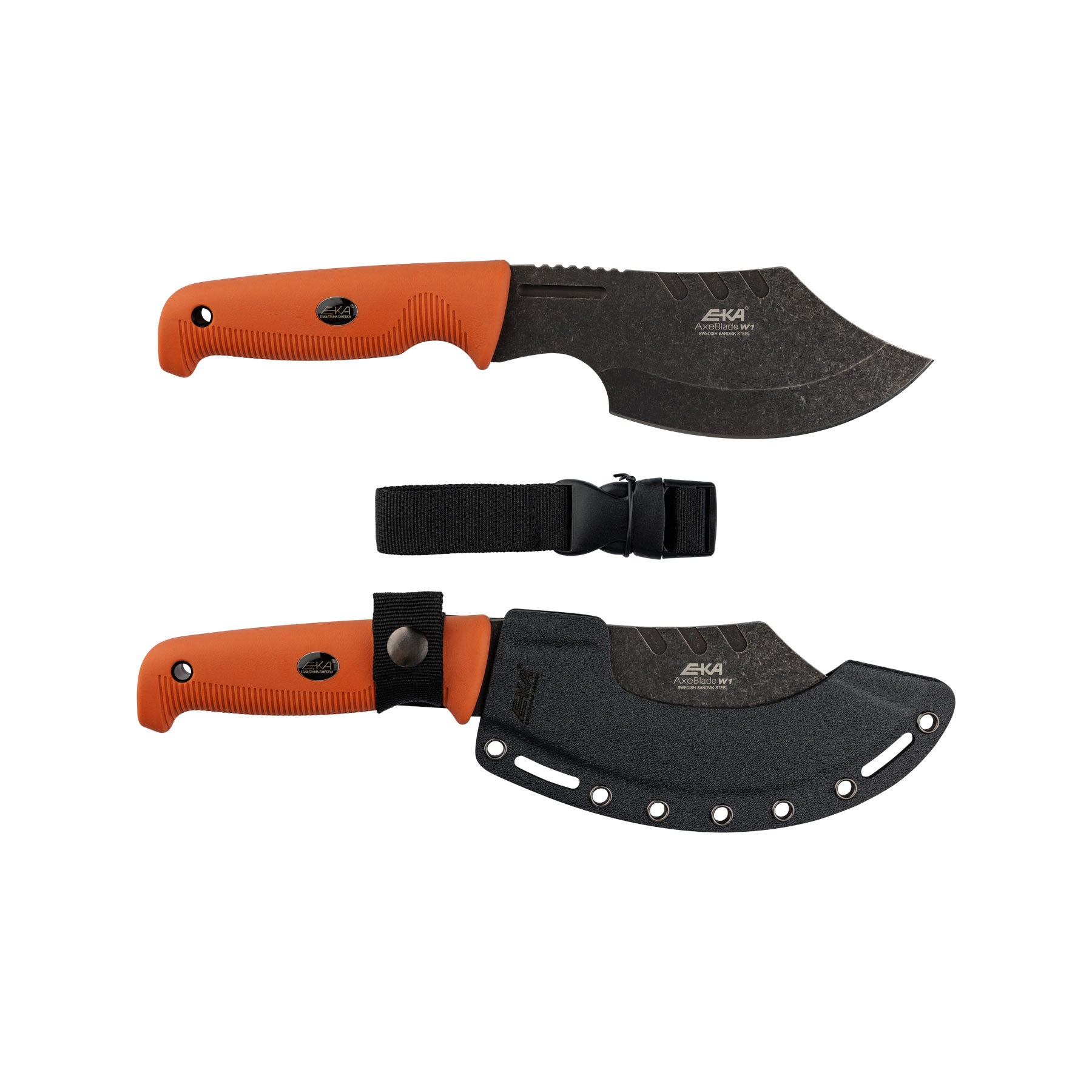 EKA AxeBlade W1 Orange Mehrzweckbeil für Jagd und Outdoor Abenteuer