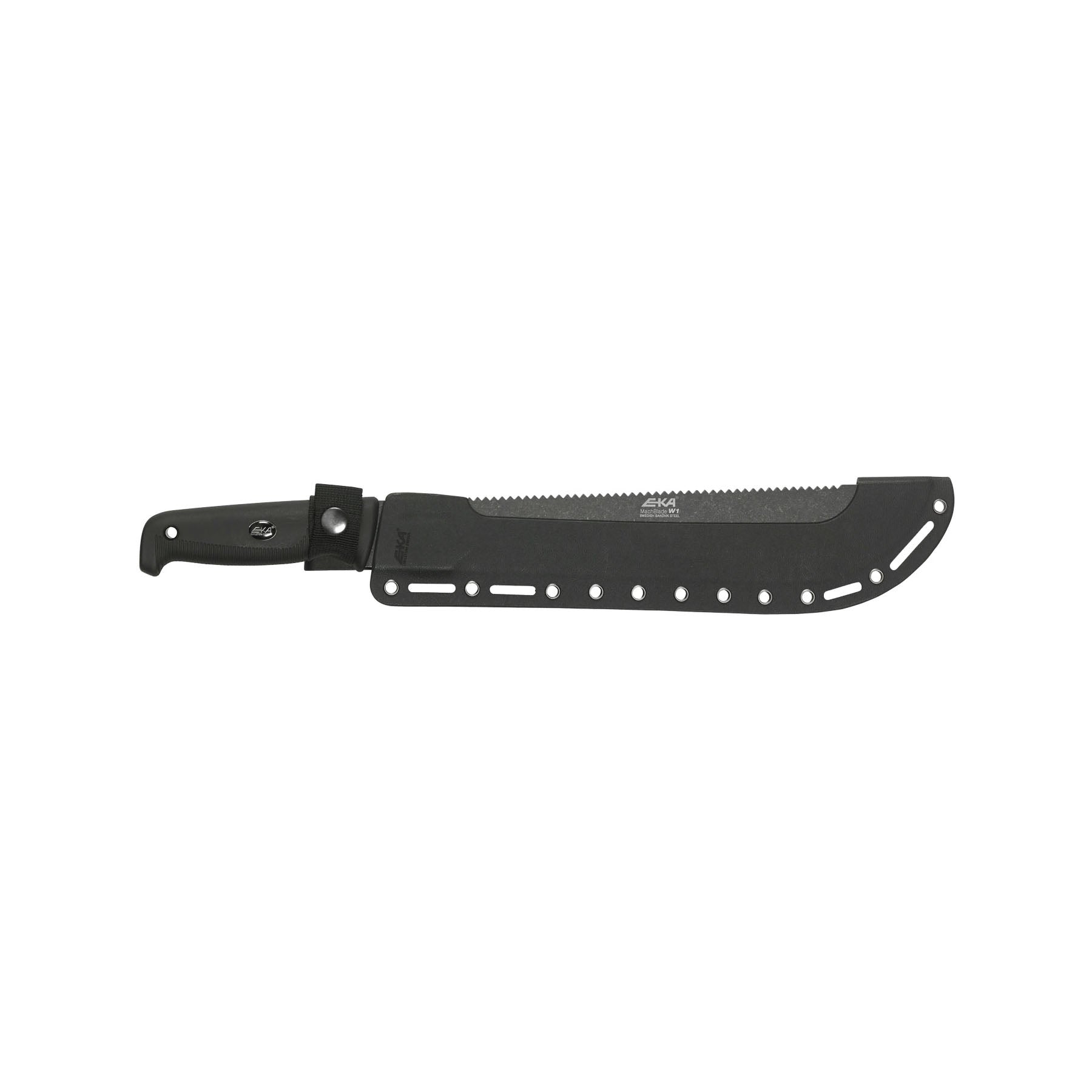 EKA MatchBlade W1 Black Robustes Buschmesser mit 305mm Sägerücken Klinge