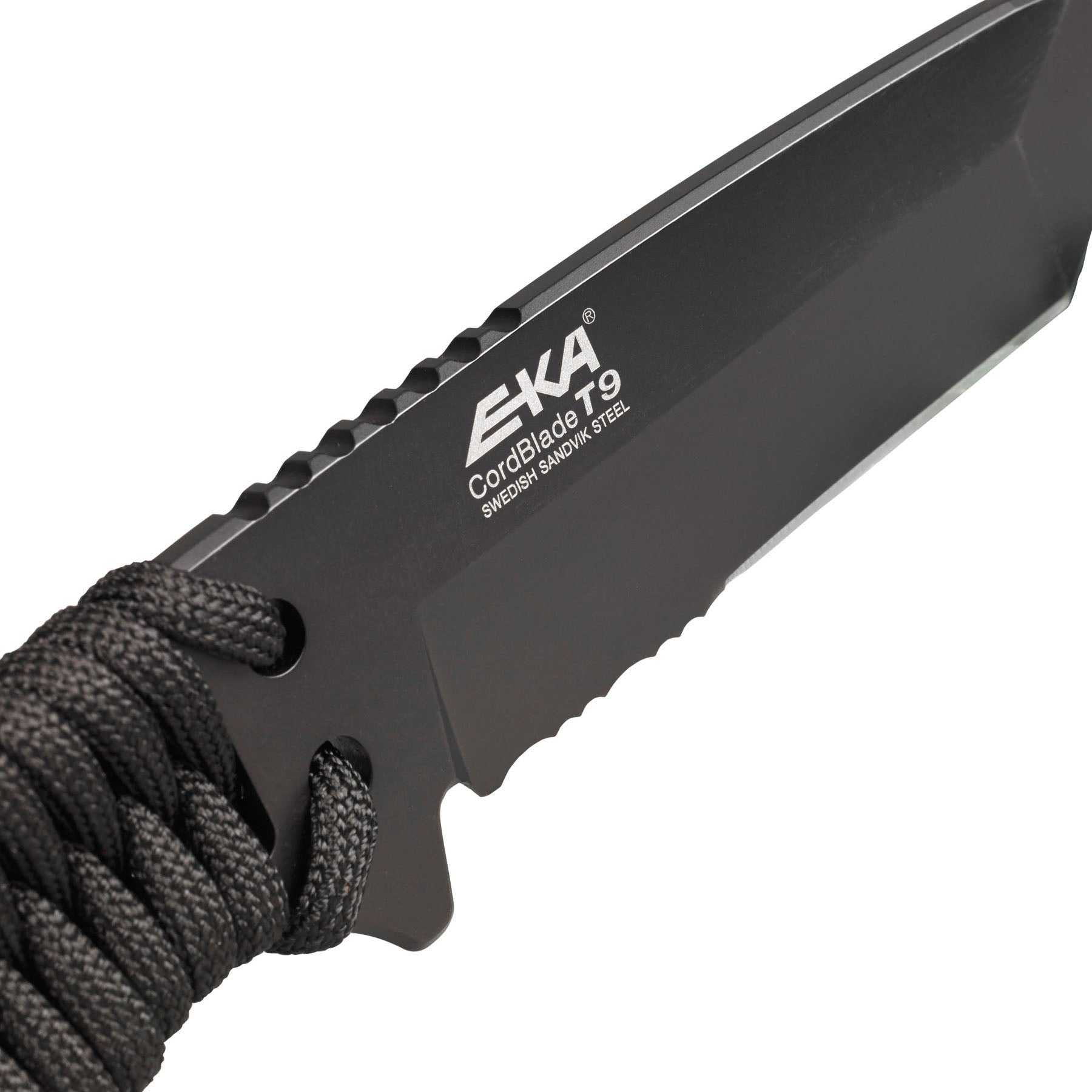 EKA Cordblade T9 Outdoormesser mit Paracord-Griff und Kydex-Scheide