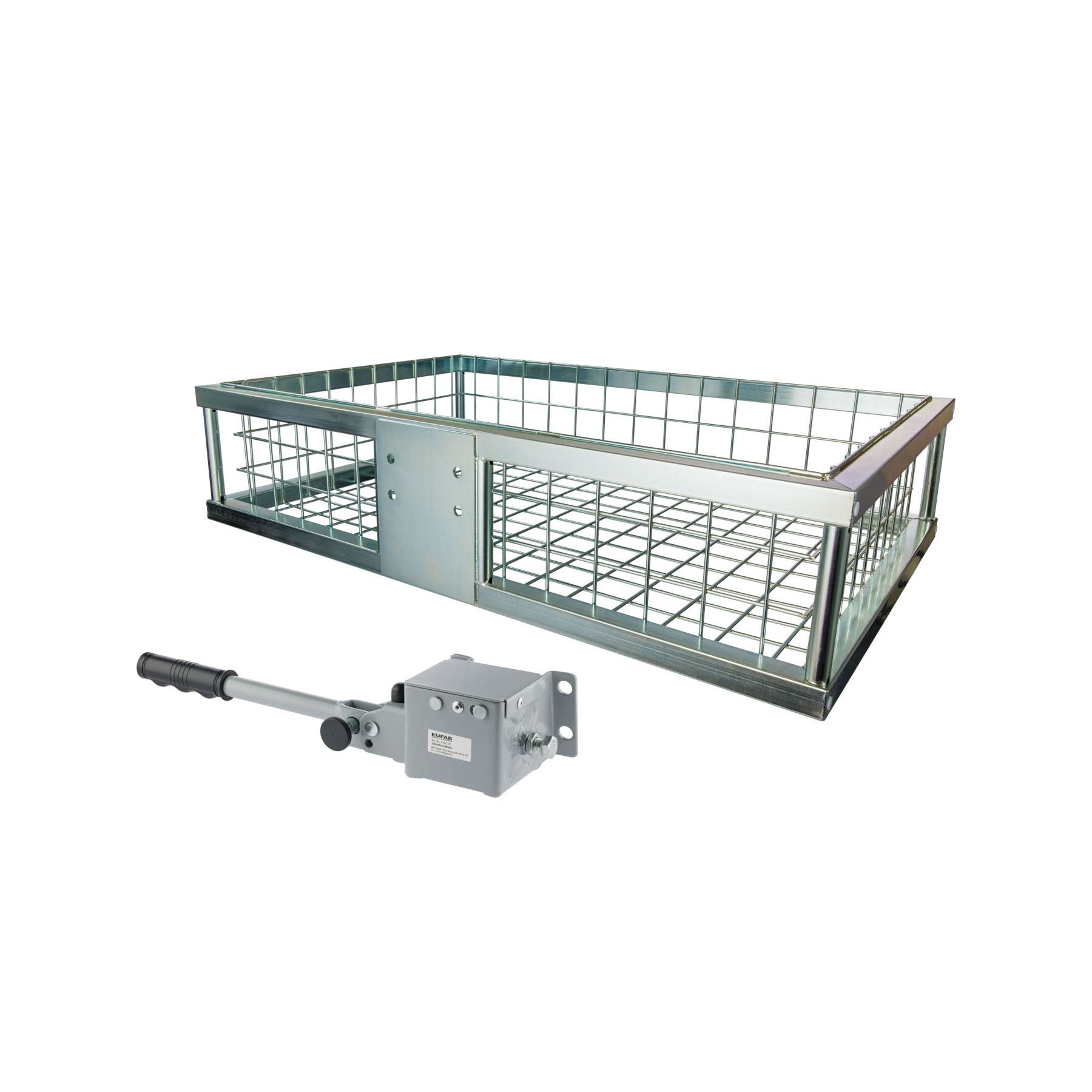 Eurohunt Verzinkter Wild-Heckträger mit Schnellkupplung für die Anhängerkupplung