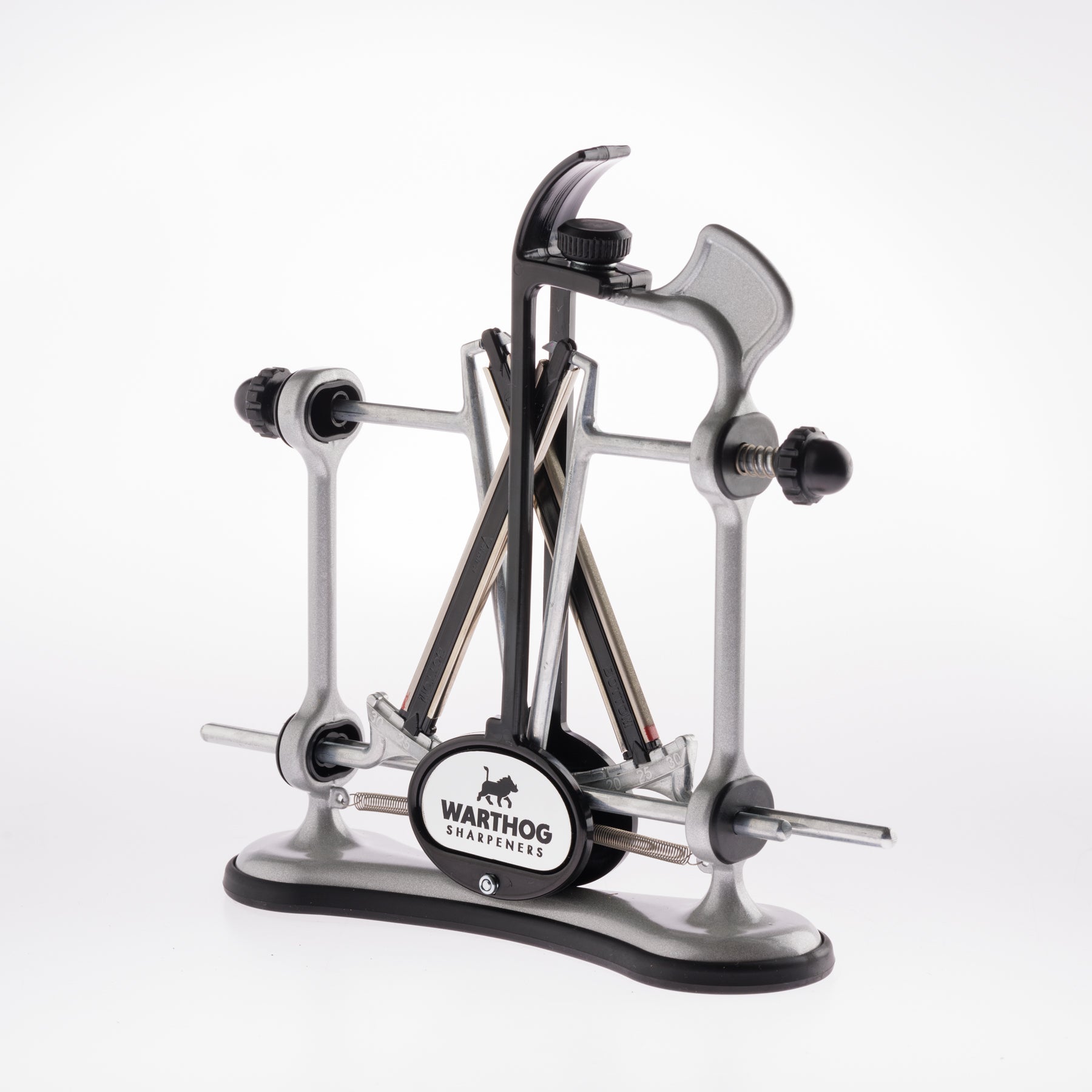 Warthog V-Sharp A4 Messerschärfer Silber Profi-Schleifgerät mit 4 Winkeln