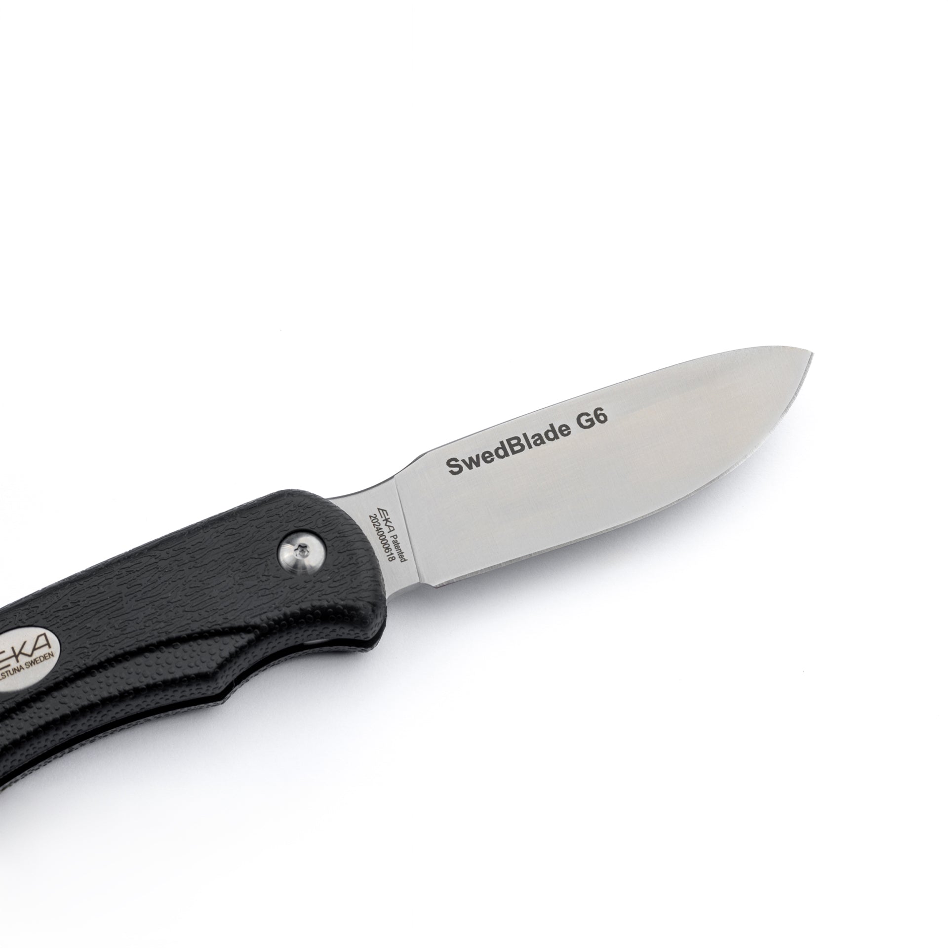 EKA SwedBlade G6 Black Jagdmesser mit schwenkbarer Klinge für Jäger
