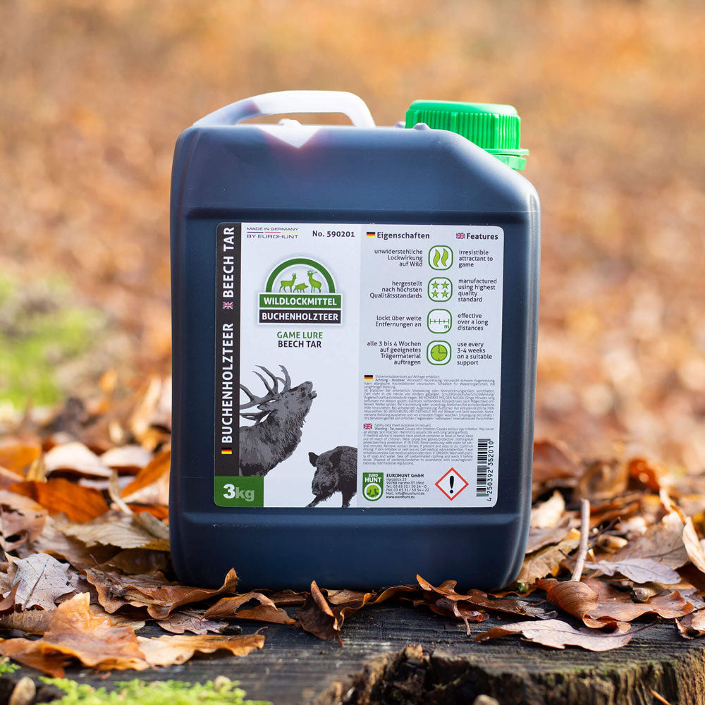 Eurohunt Buchenholzteer 3 kg – Naturbelassener Lockstoff für Schwarzwild und Rotwild