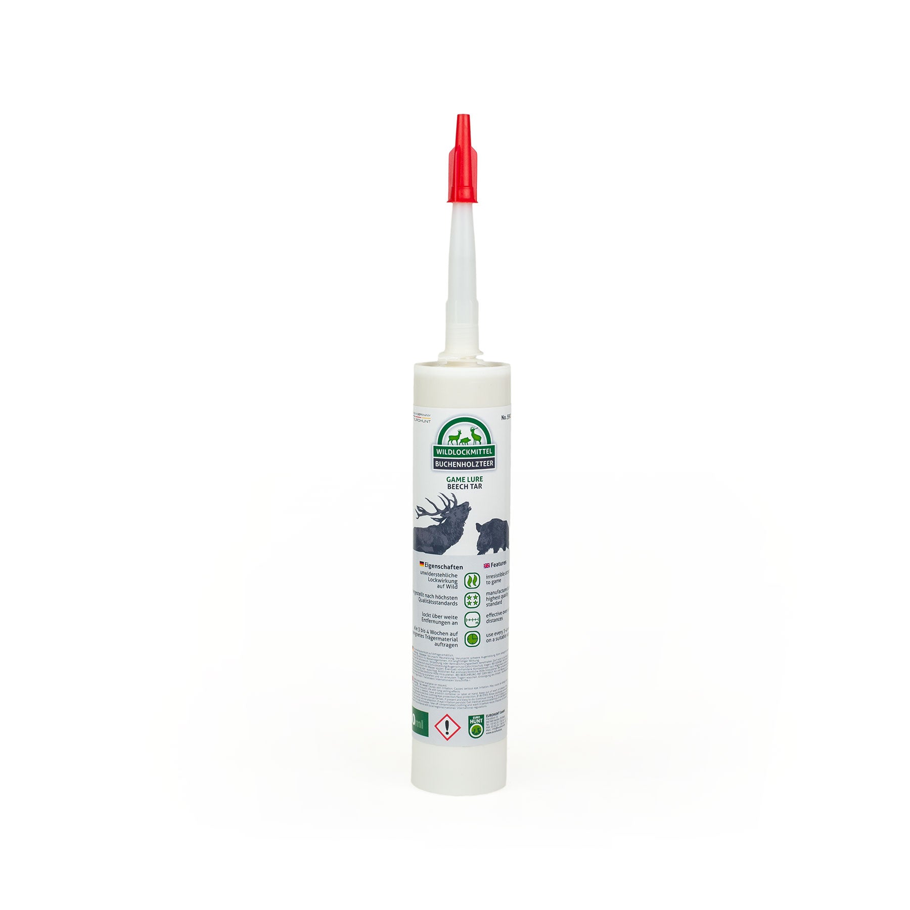 Eurohunt Buchenholzteer 310g Kartusche für Schwarzwild und Rotwild