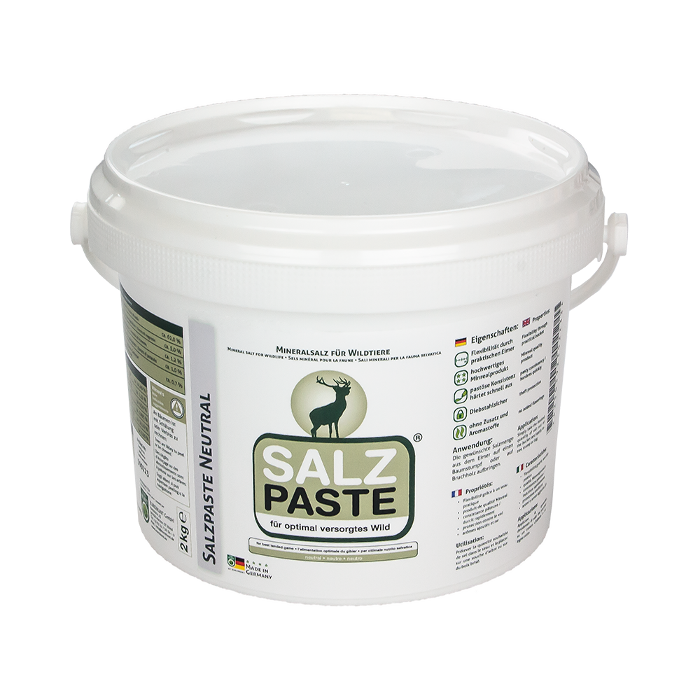 Eurohunt Deusa Salzpaste Neutral 2 kg Eimer Wildlockmittel für Reviere