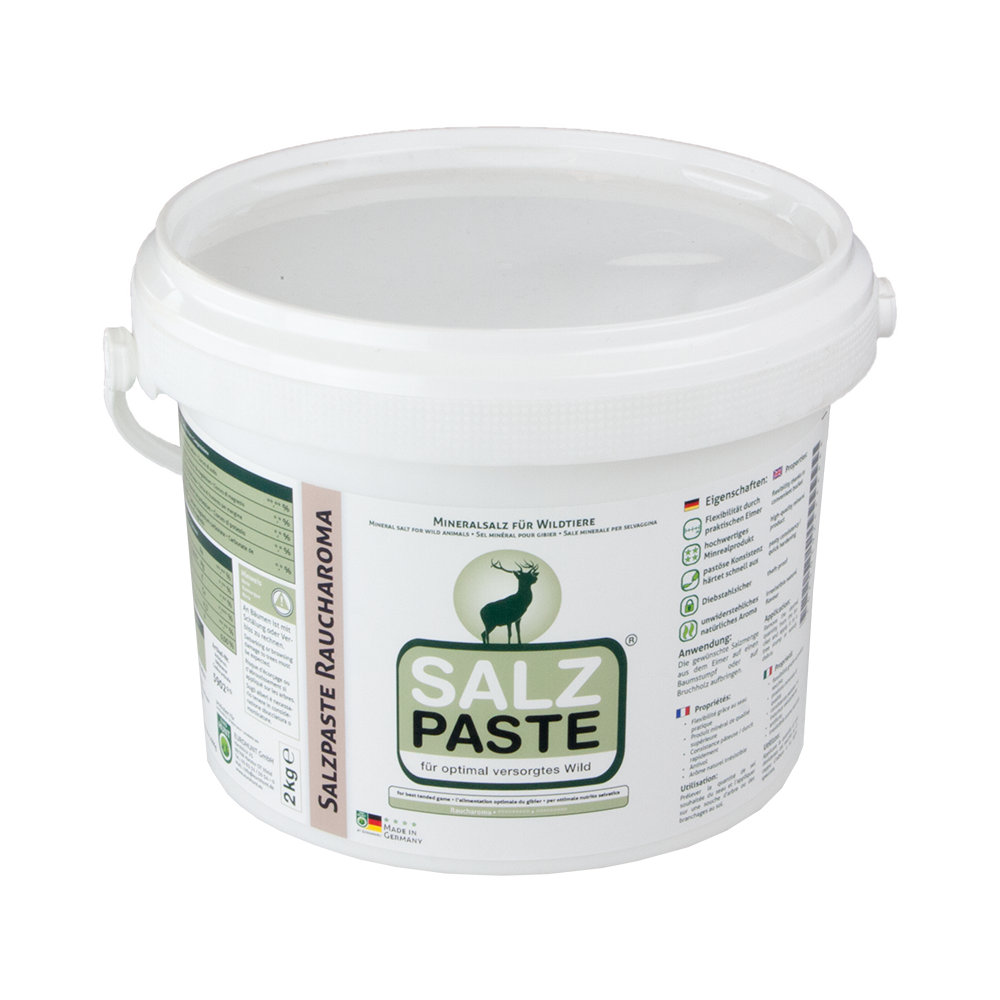 Eurohunt Salzpaste Raucharoma 2kg Mineralpaste für Rotwild und Schwarzwild