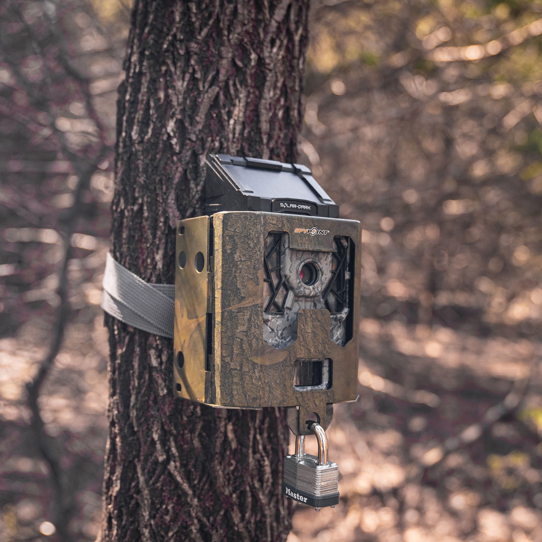 Robustes SPYPOINT SB-200 Metallschutzgehäuse für Wildkameras mit 42 LEDs