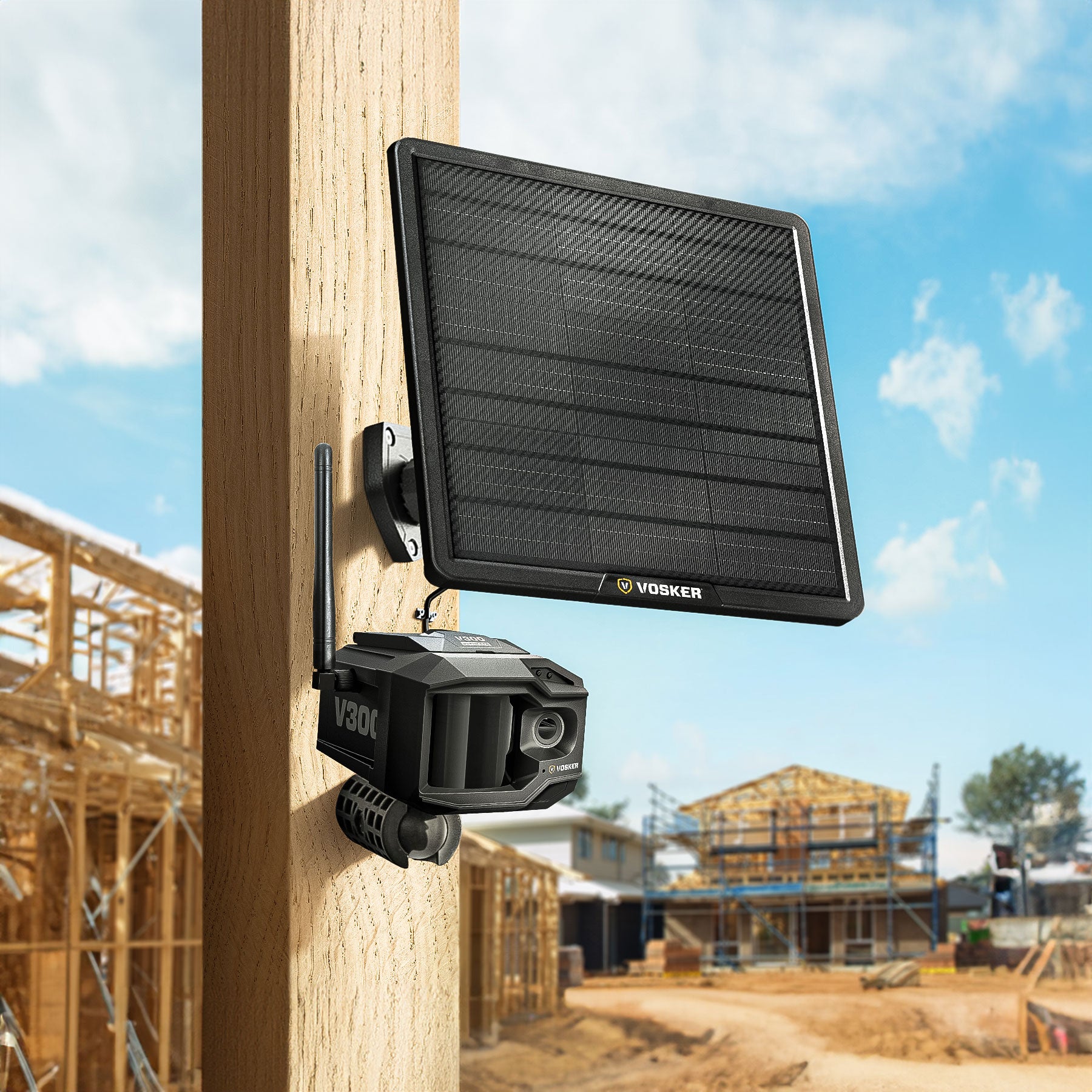 Vosker V300 Ultimate Solar 4G LTE Überwachungskamera Full HD Set