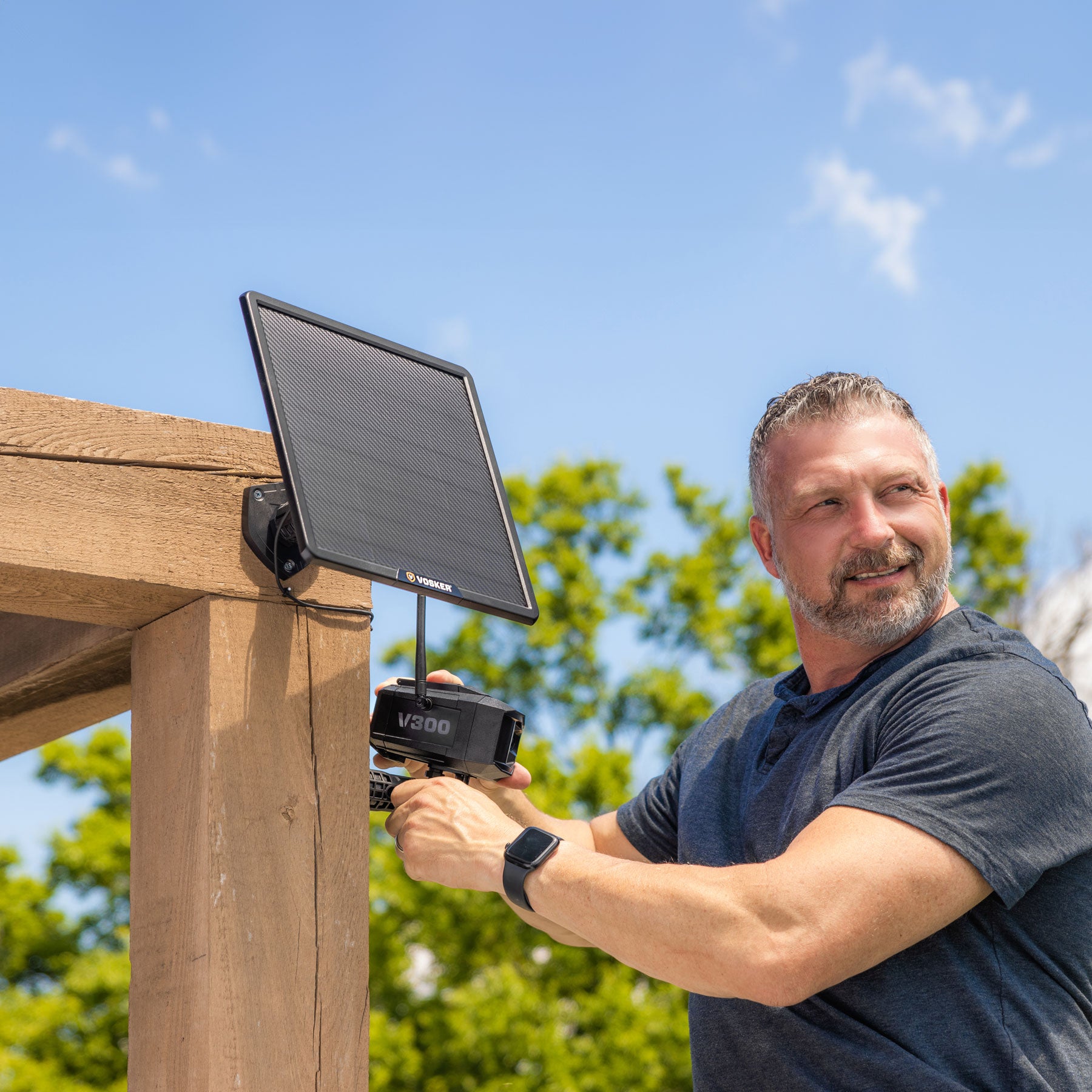 Vosker V300 Ultimate Solar 4G LTE Überwachungskamera Full HD Set