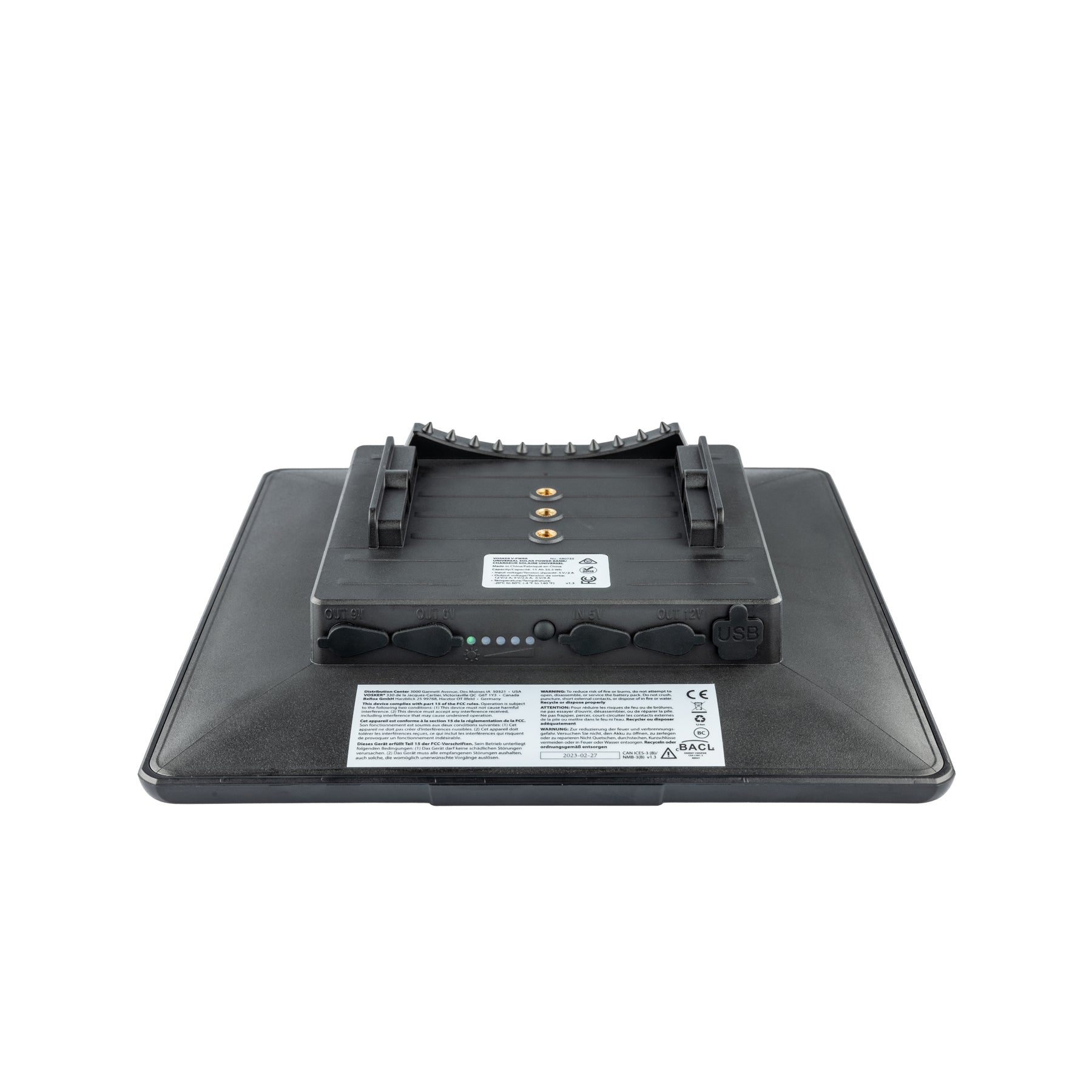 VOSKER Solar Power Bank 15000mAh Solarmodul für Wildkameras mit Montagehalterung