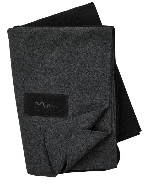 Mufflon Premium Merinowolle Wolldecke, wärmend, strapazierfähig, stilvoll für Sofa & Outdoor, 140x200 cm