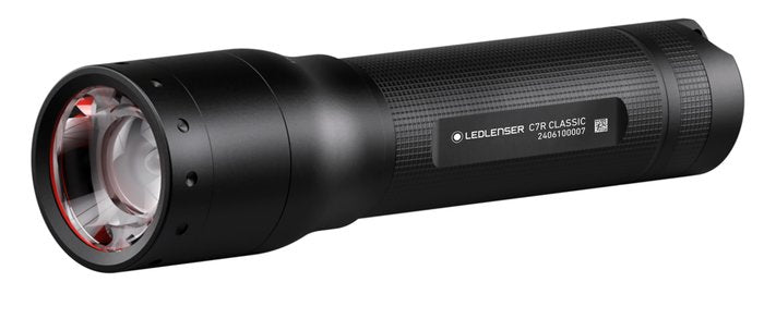 Ledlenser C7R Classic: Leistungsstarke, wiederaufladbare LED-Taschenlampe mit 1000 Lumen und Fokus
