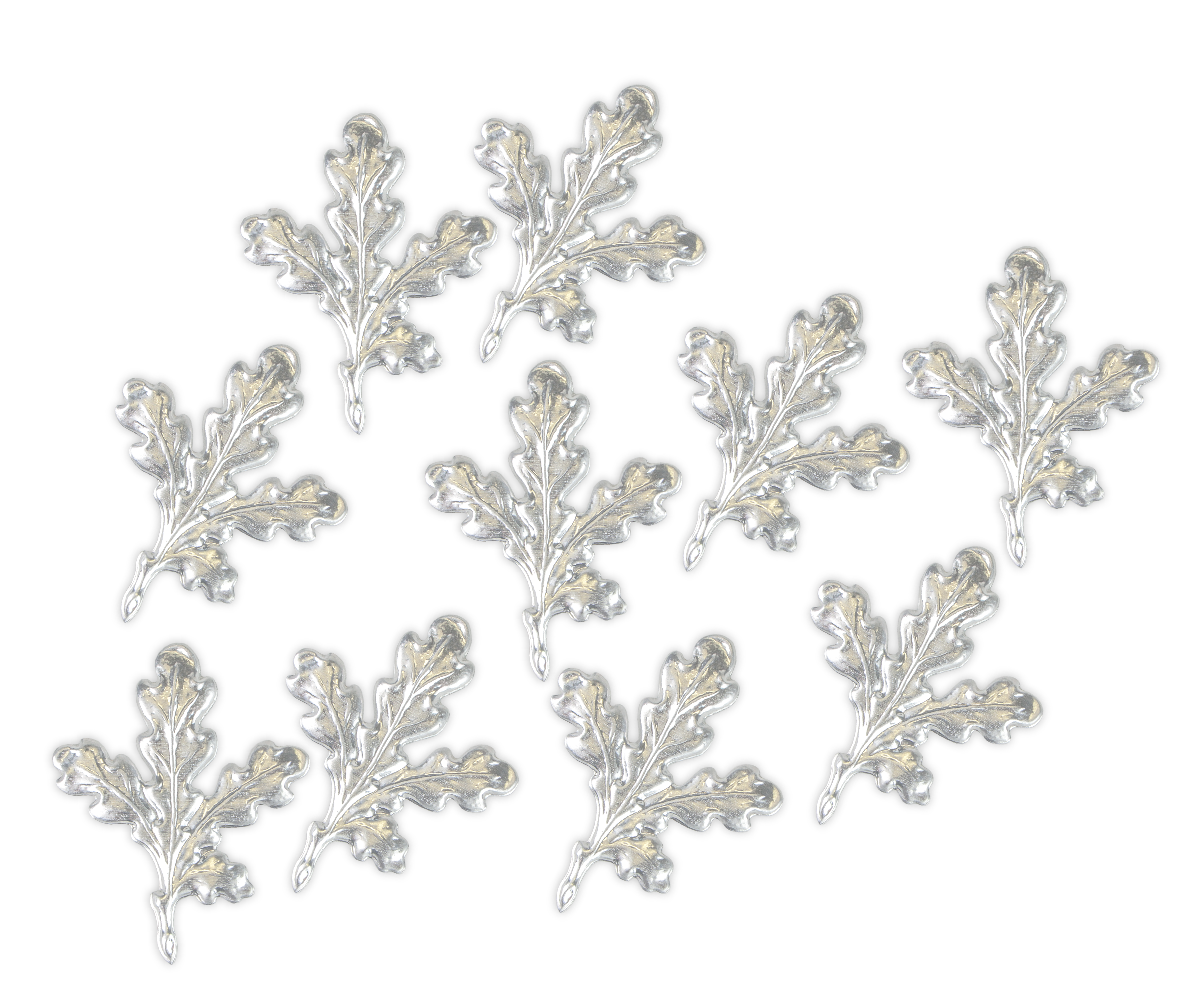 EUROHUNT Eichenlaub für Keilerwaffen Silber 10er Pack Trophäenschmuck