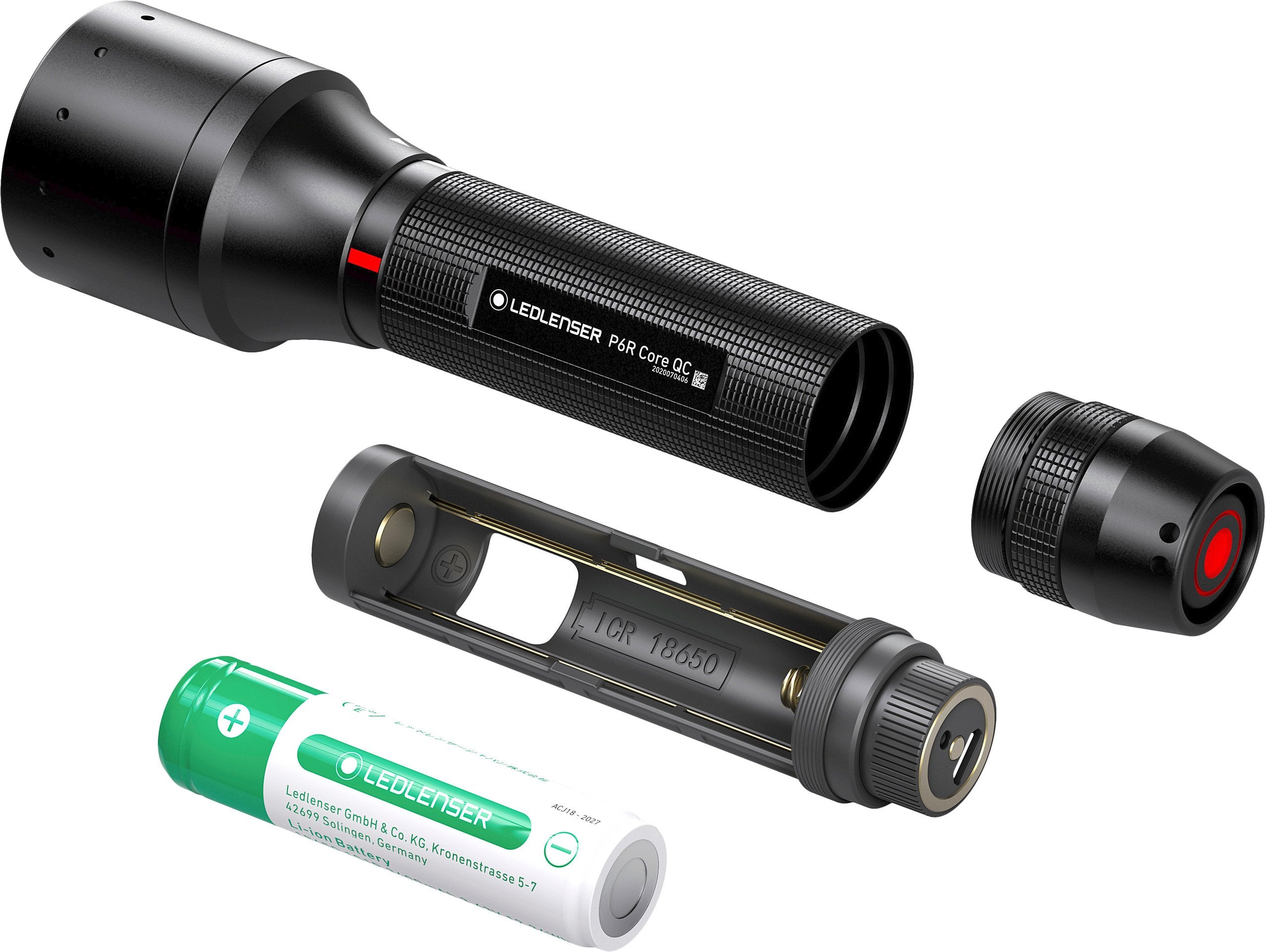 Ledlenser P6R Core QC: Robuste 4-Farb-LED-Taschenlampe für Jagd, Angeln & Outdoor