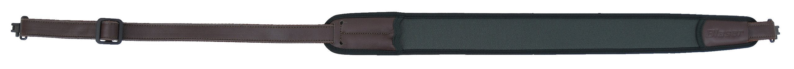 Blaser Premium Textil-Leder Gewehrriemen: Elastisch, Rutschfest, Patronenetui, Schnellverschluss, Dunkelgrün