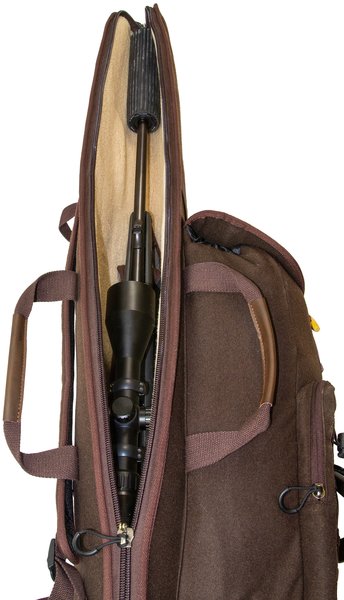 Mjoelner Hunting Birk Gewehr-Rucksackfutteral mit Lammfell-Futter für Schalldämpfer