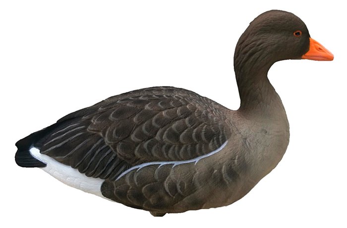 Realistisches Final Approach Lockvogel-Set Graugans – 6 beflockte Gänse für erfolgreiche Lockjagd