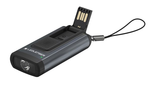 Ledlenser K6R Safety Schlüsselbundleuchte: Kompakt, 400 Lumen, USB-A aufladbar, mit Alarm