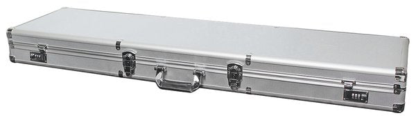 Robuster Aluminium-Waffenkoffer mit Schaumstoff für sicheren Langwaffentransport und doppelte Verriegelung