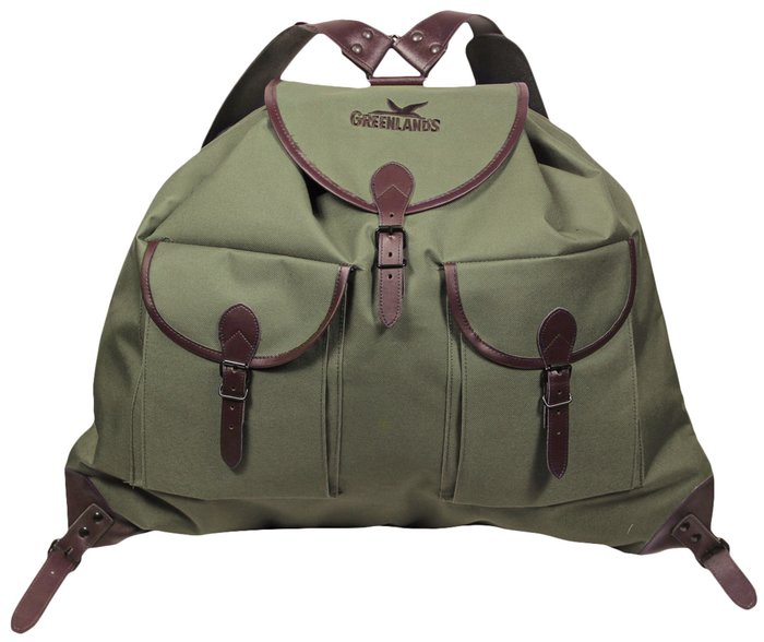 Greenlands Robuster Wasserdichter Jagdrucksack 33L mit Lederdetails für Outdoor-Abenteuer