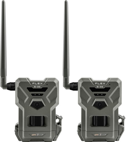 Spypoint Flex E-36 Wildkamera Set: 2x LTE, 36MP, 0,3s Auslösung, IP65