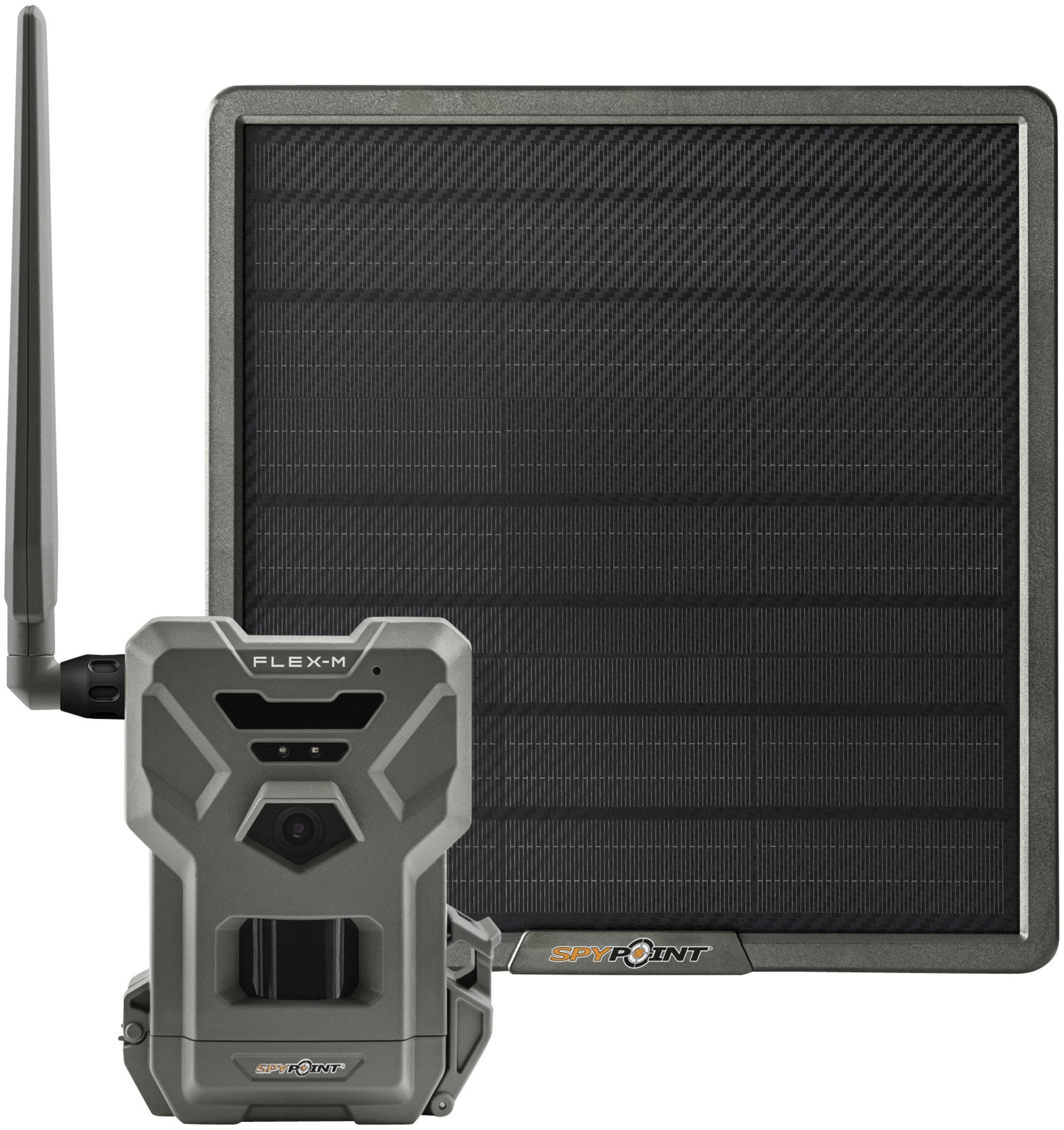 Spypoint Flex-M Wildkamera Set mit Solarpanel: 28MP, 720p Video, Mobilfunk