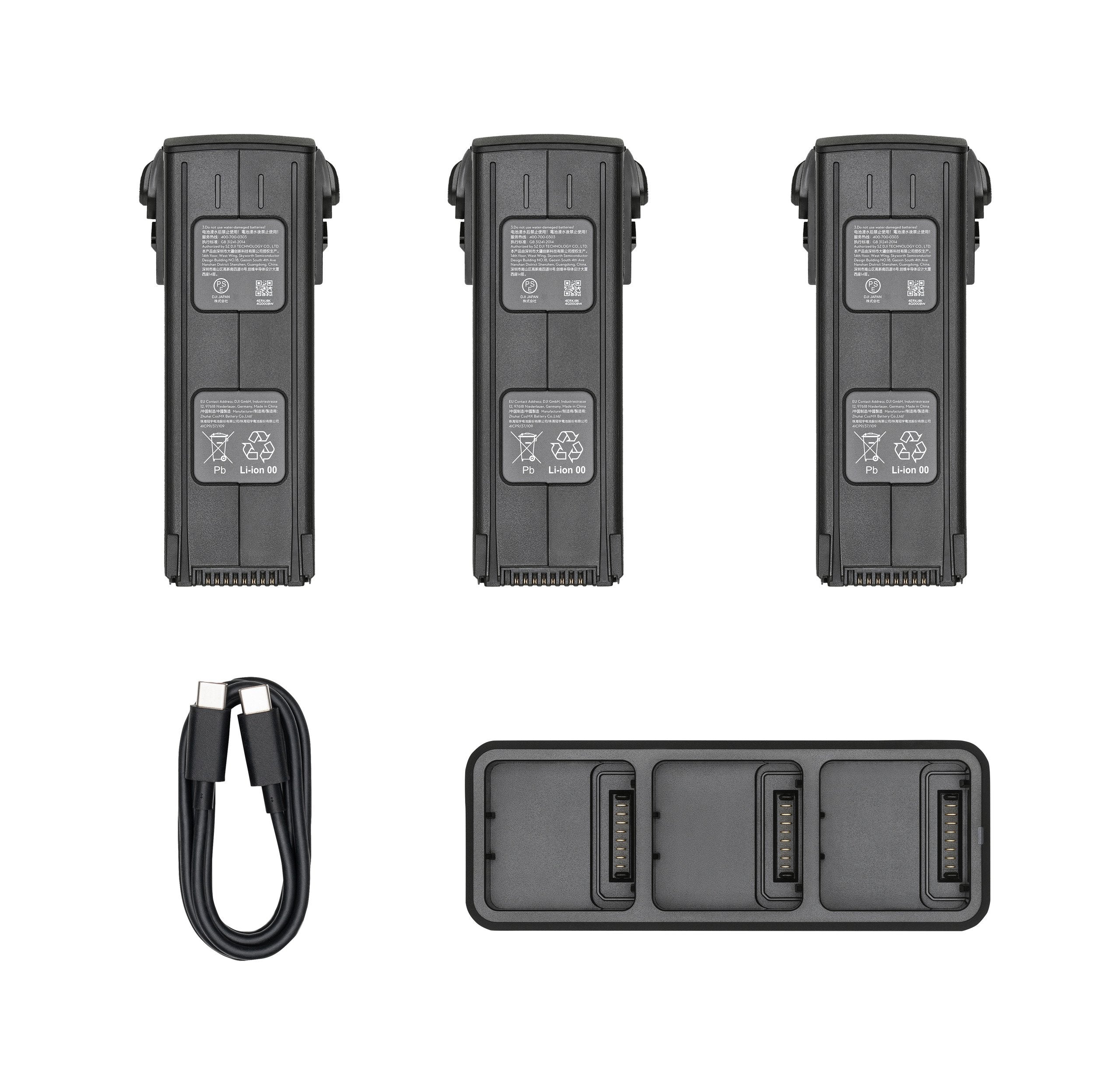 DJI Mavic 3 Akku-Set mit 3 intelligenten Flugakkus und 100W Ladestation