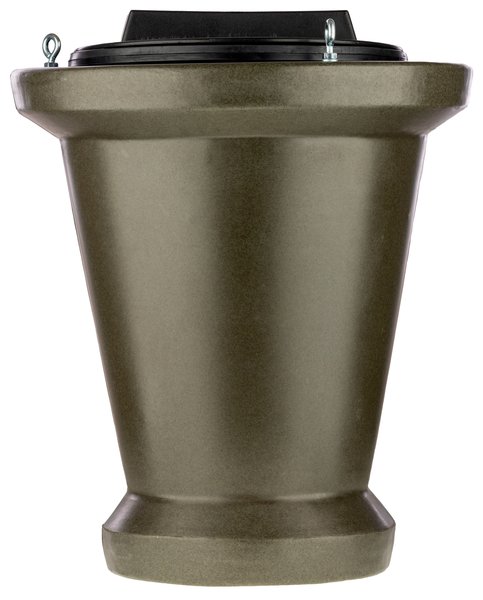 EUROHUNT Robuster 18kg Vorratsbehälter Futterautomat 2.0 – Effiziente Trichterform, Witterungsbeständig