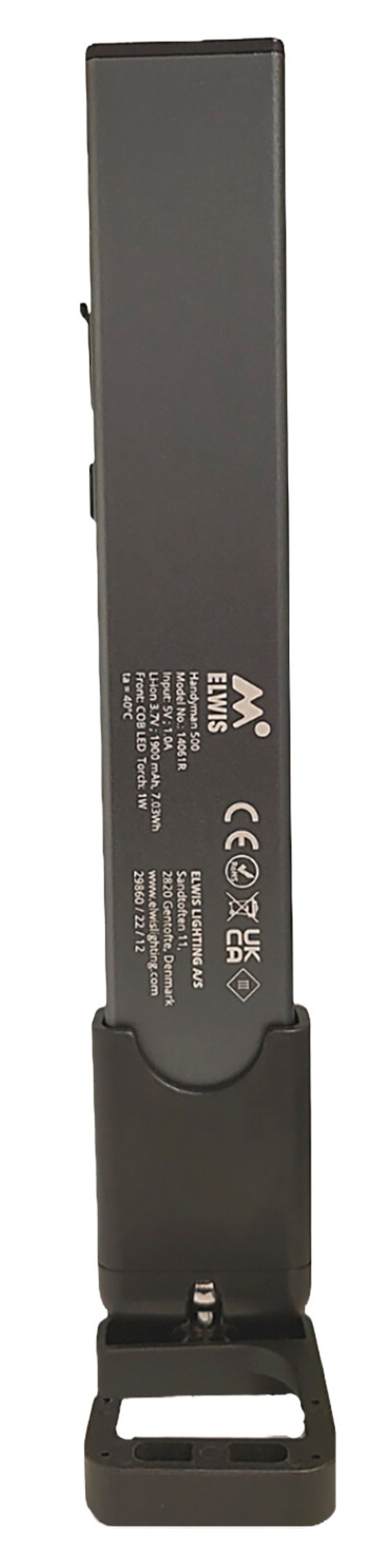 Elwis Handyman 500R Wiederaufladbare LED Inspektionsleuchte - 500 Lumen, Flexibel, Magnetisch