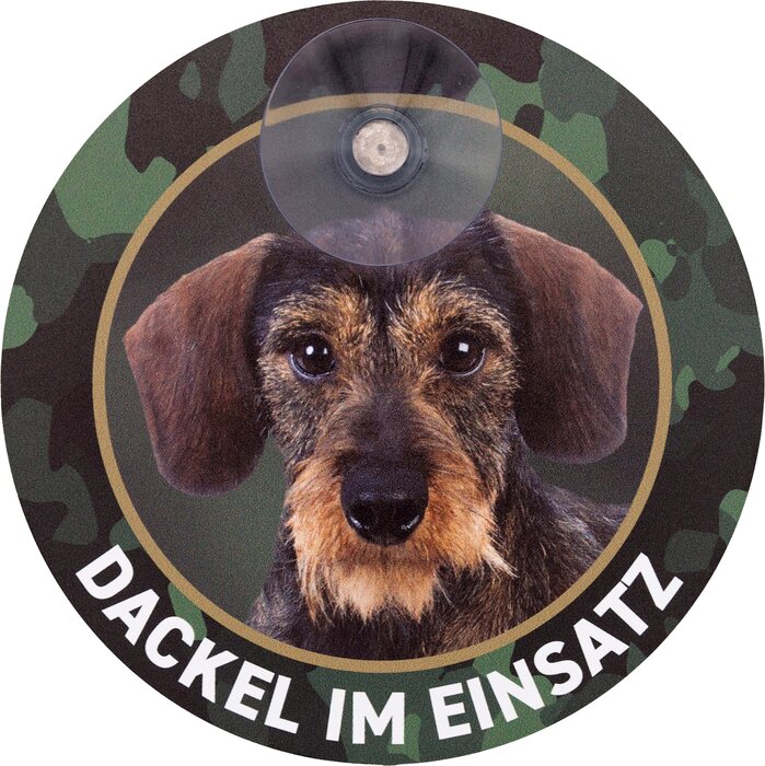 Wilde Hilde Original Autoschild: Robuster Dackel im Einsatz für Ihr Jagdfahrzeug